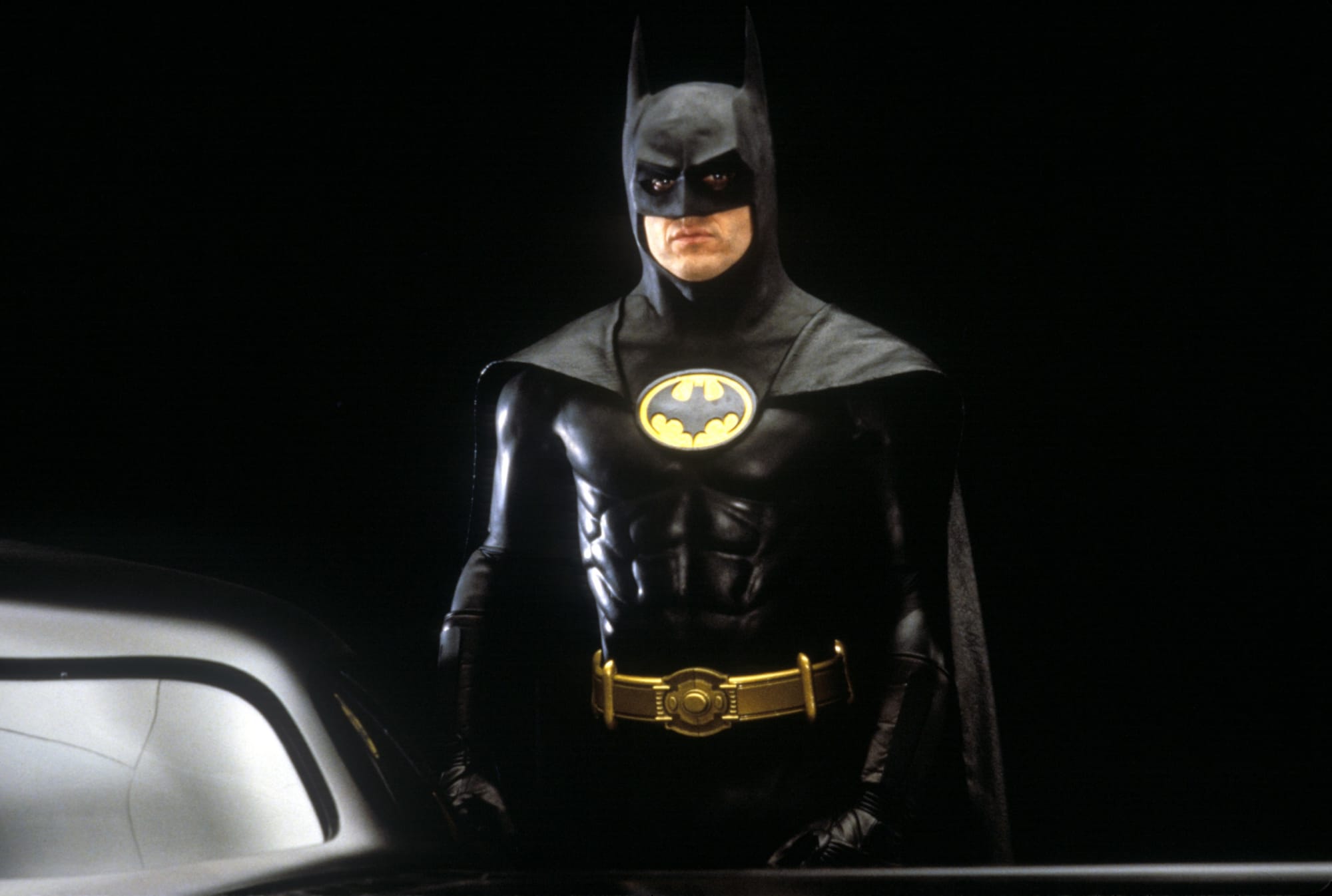 The Flash Michael Keaton's Batman suit is unveiled in jawdropping