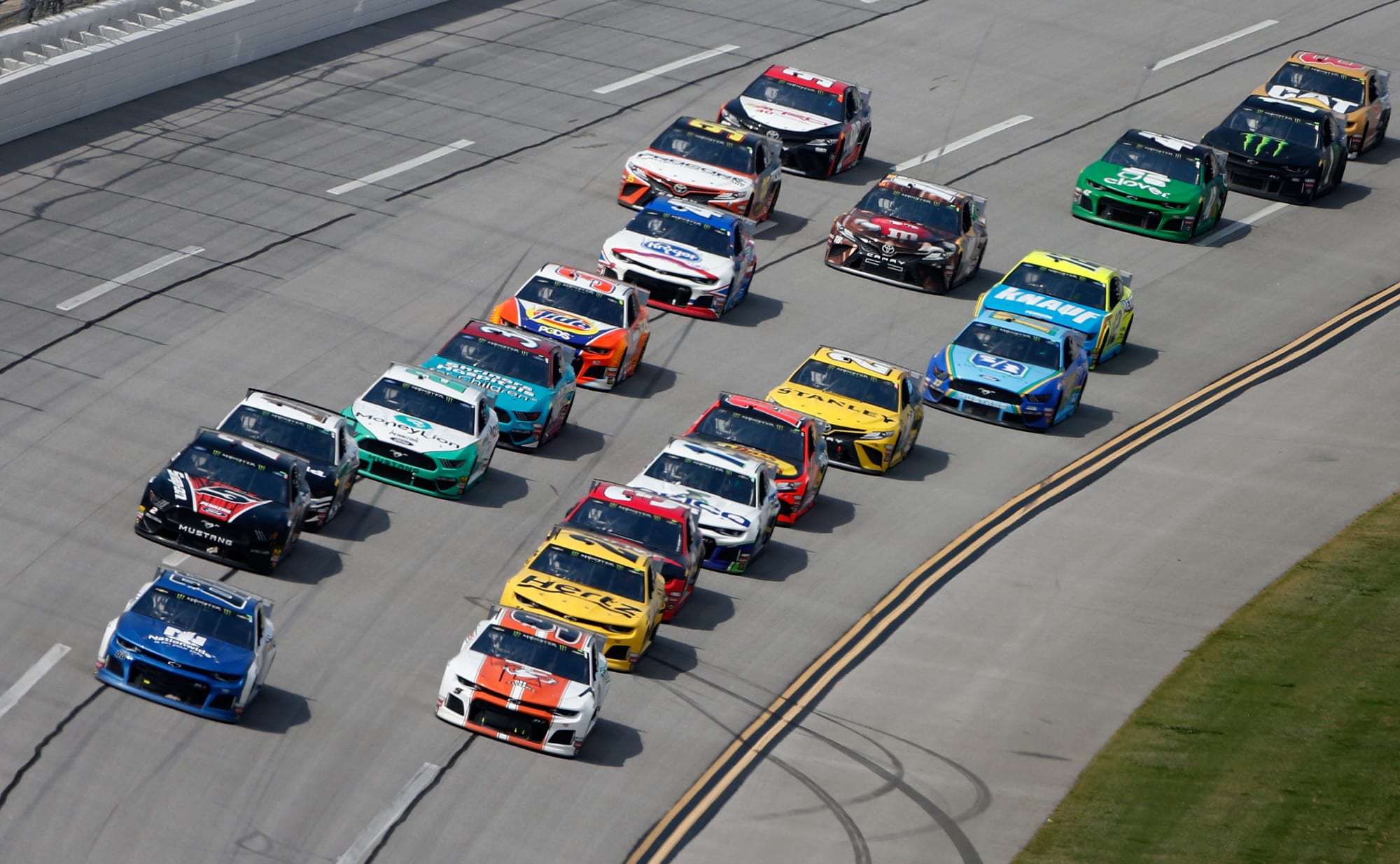 NASCAR Cup Series The new superspeedway package delivered at Talladega