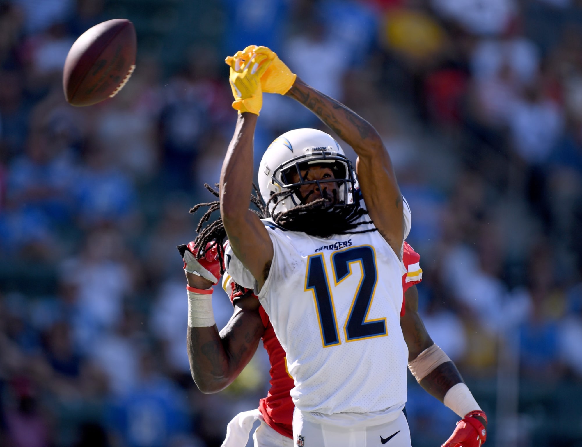 Los Angeles Chargers wide receivers with the case of the drops