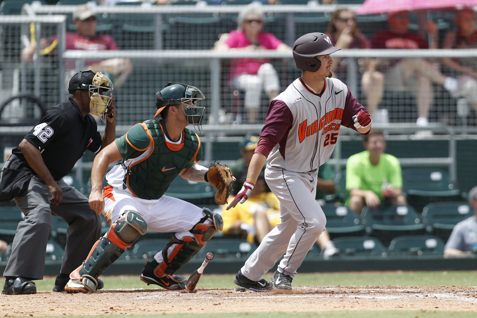 Miami baseball will fall in rankings losing series to VaTech