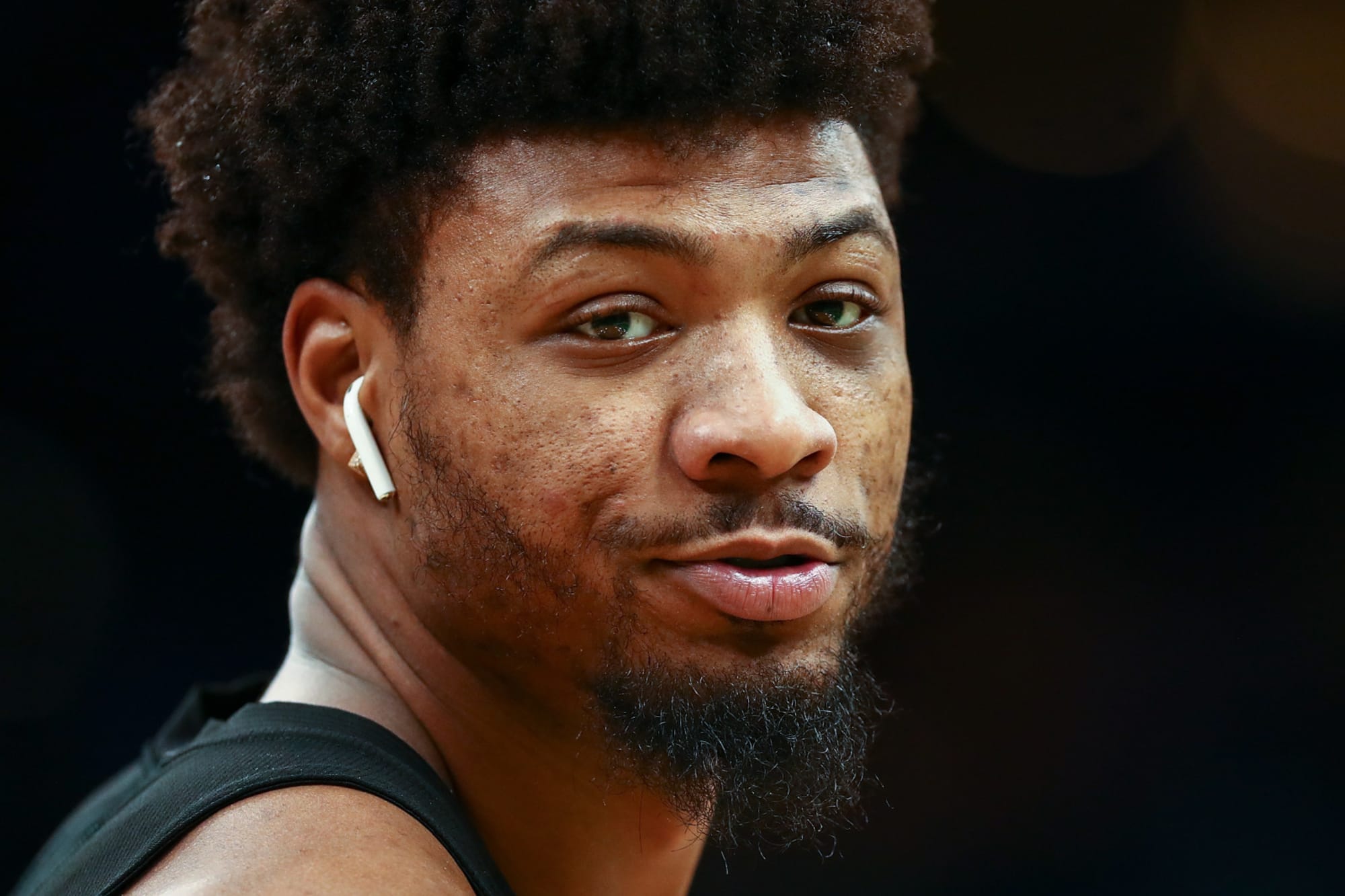 5. Marcus Smart's Blue Hair Causes Stir Among NBA Players - wide 3
