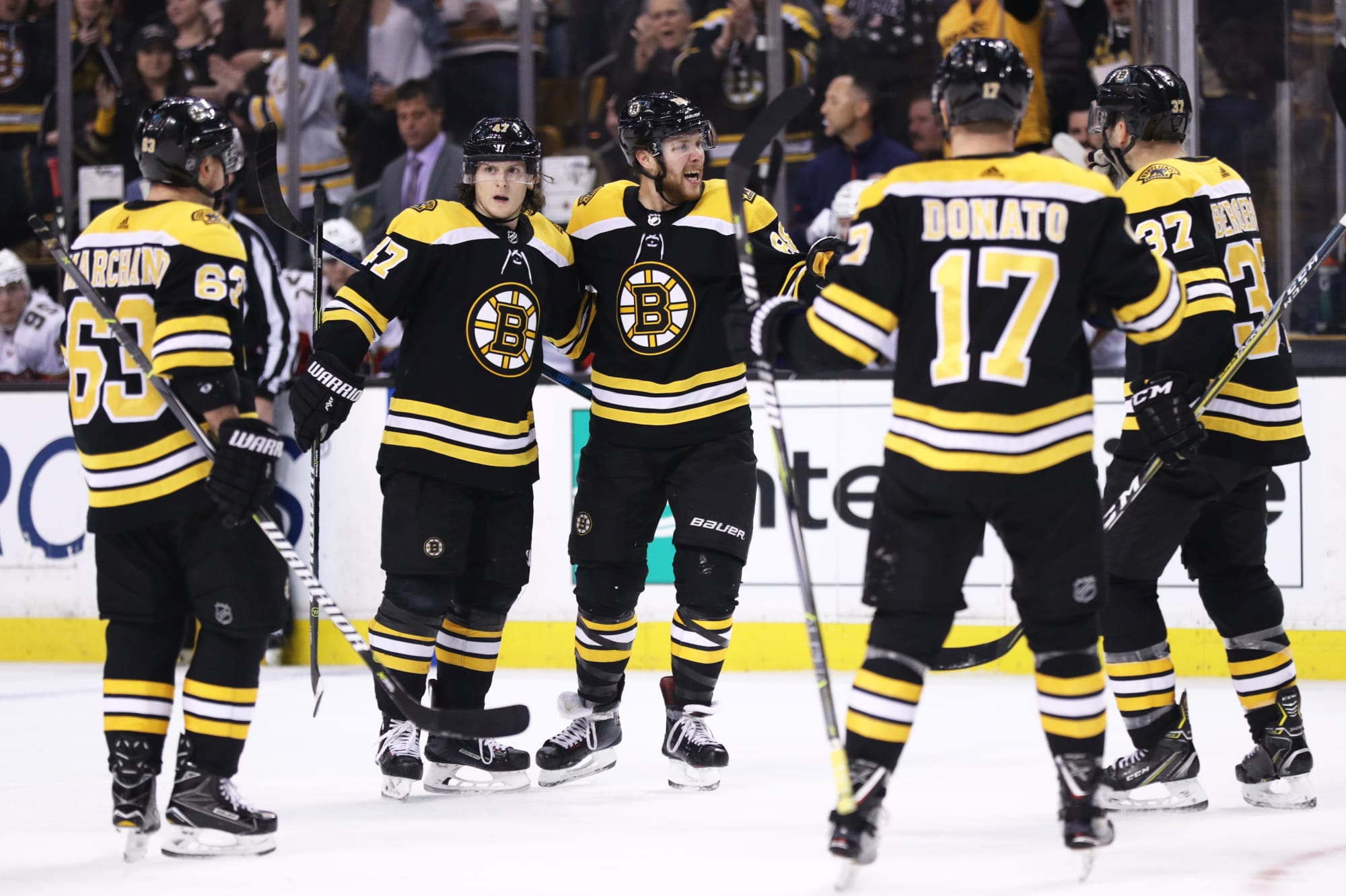 Boston Bruins Slight changes to the lines for game one