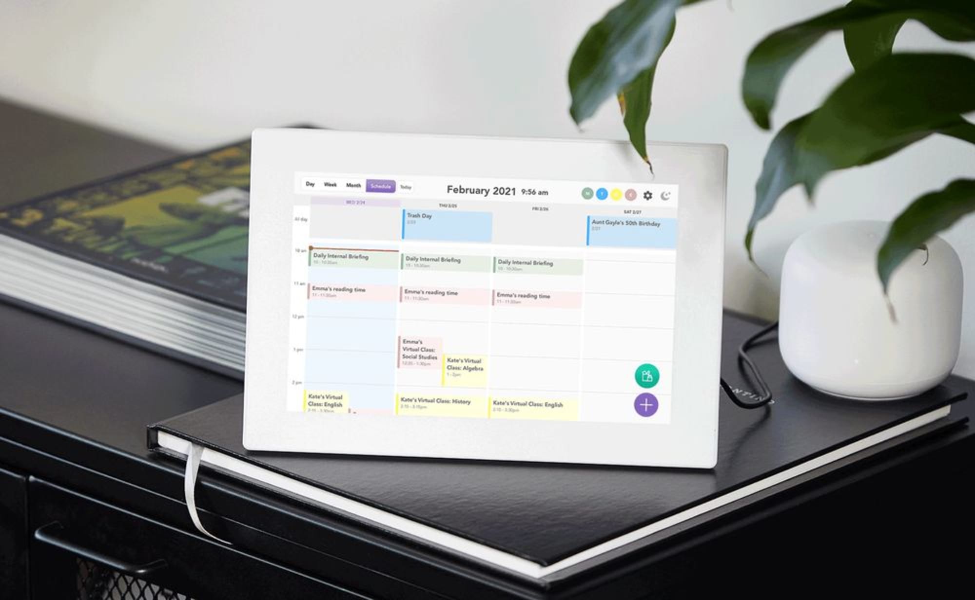Make staying on schedule easy with the Skylight Calendar Frame