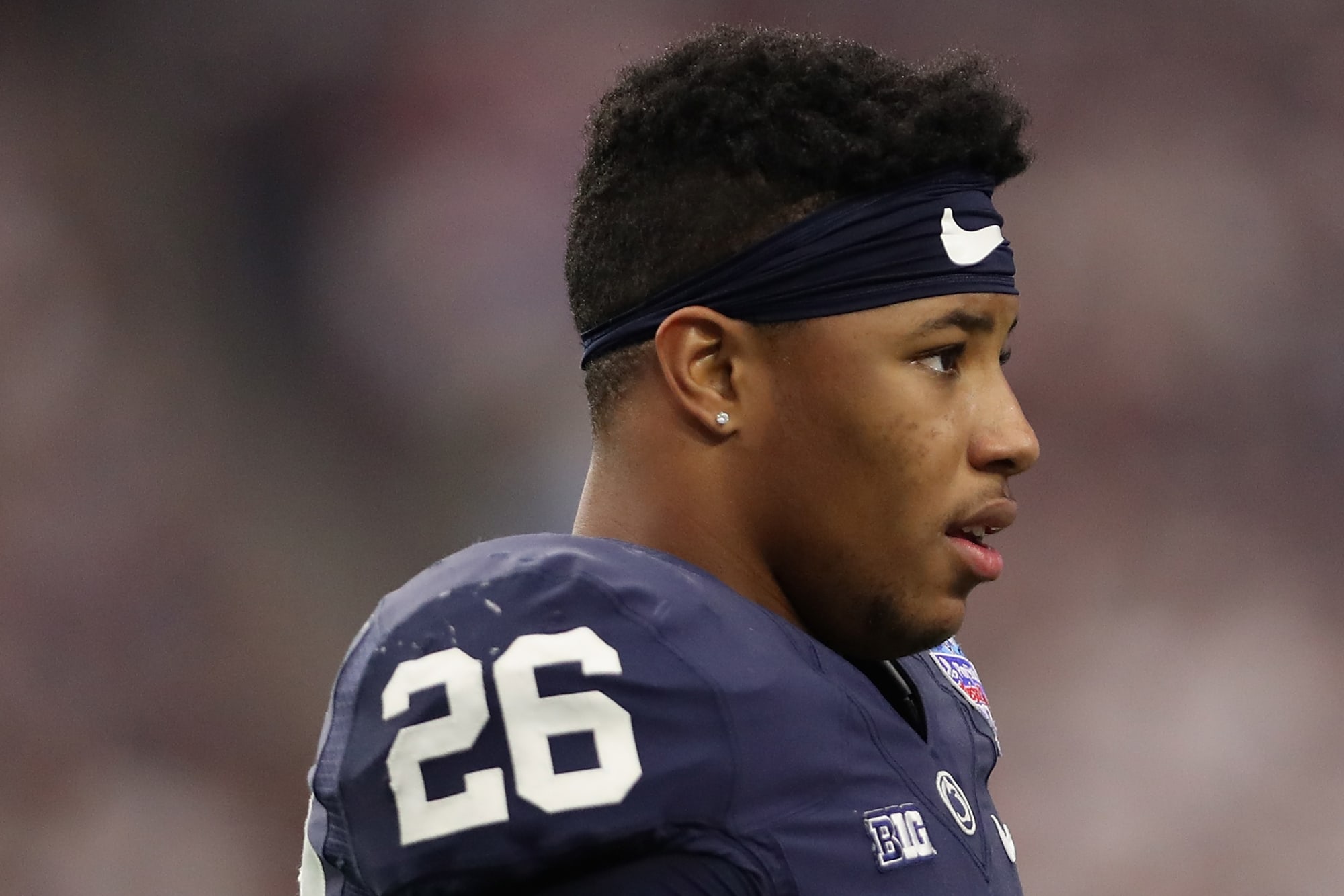 Cleveland Browns draft target Saquon Barkley shining early in Indy