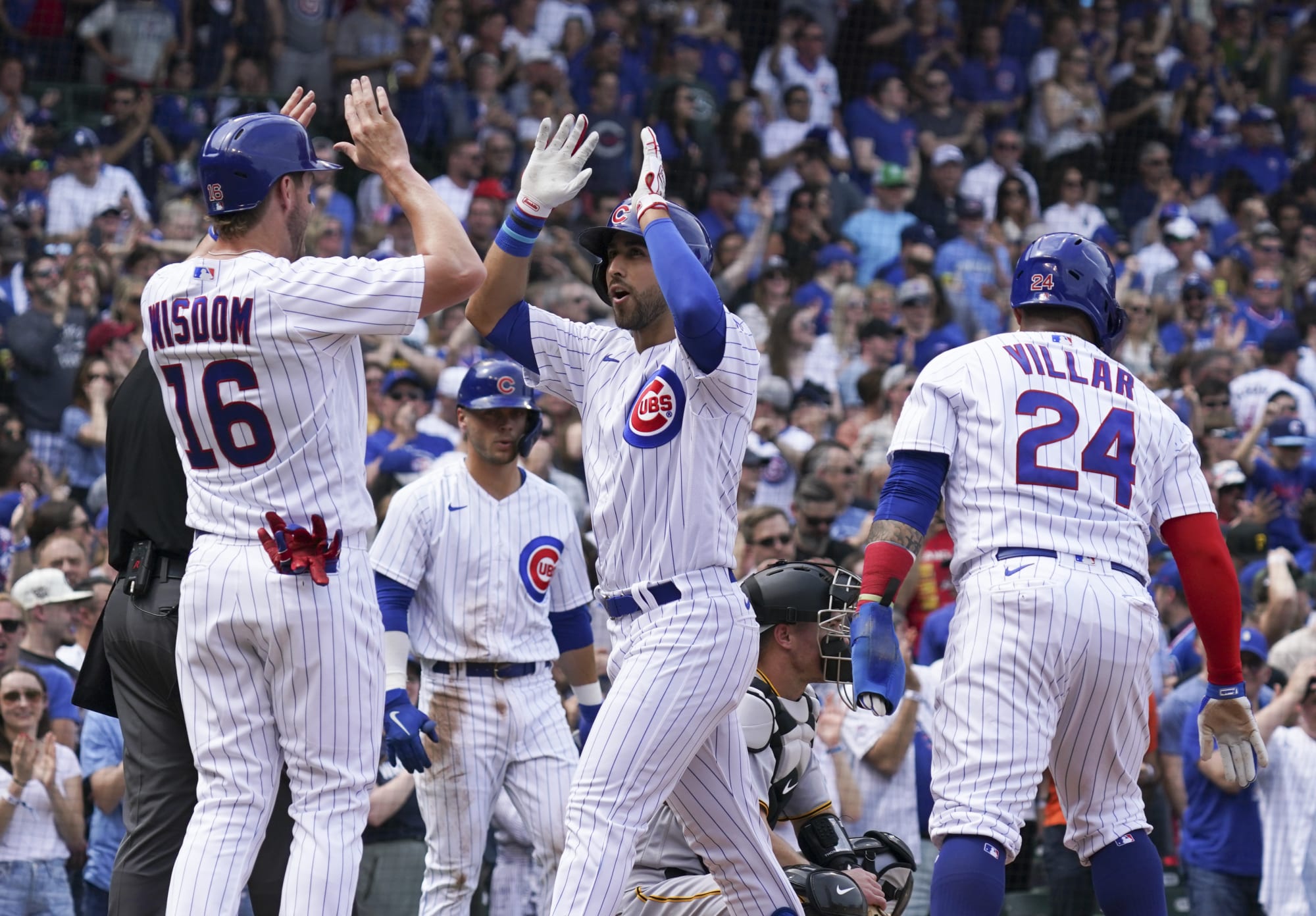 The Chicago Cubs made history in big Saturday afternoon win