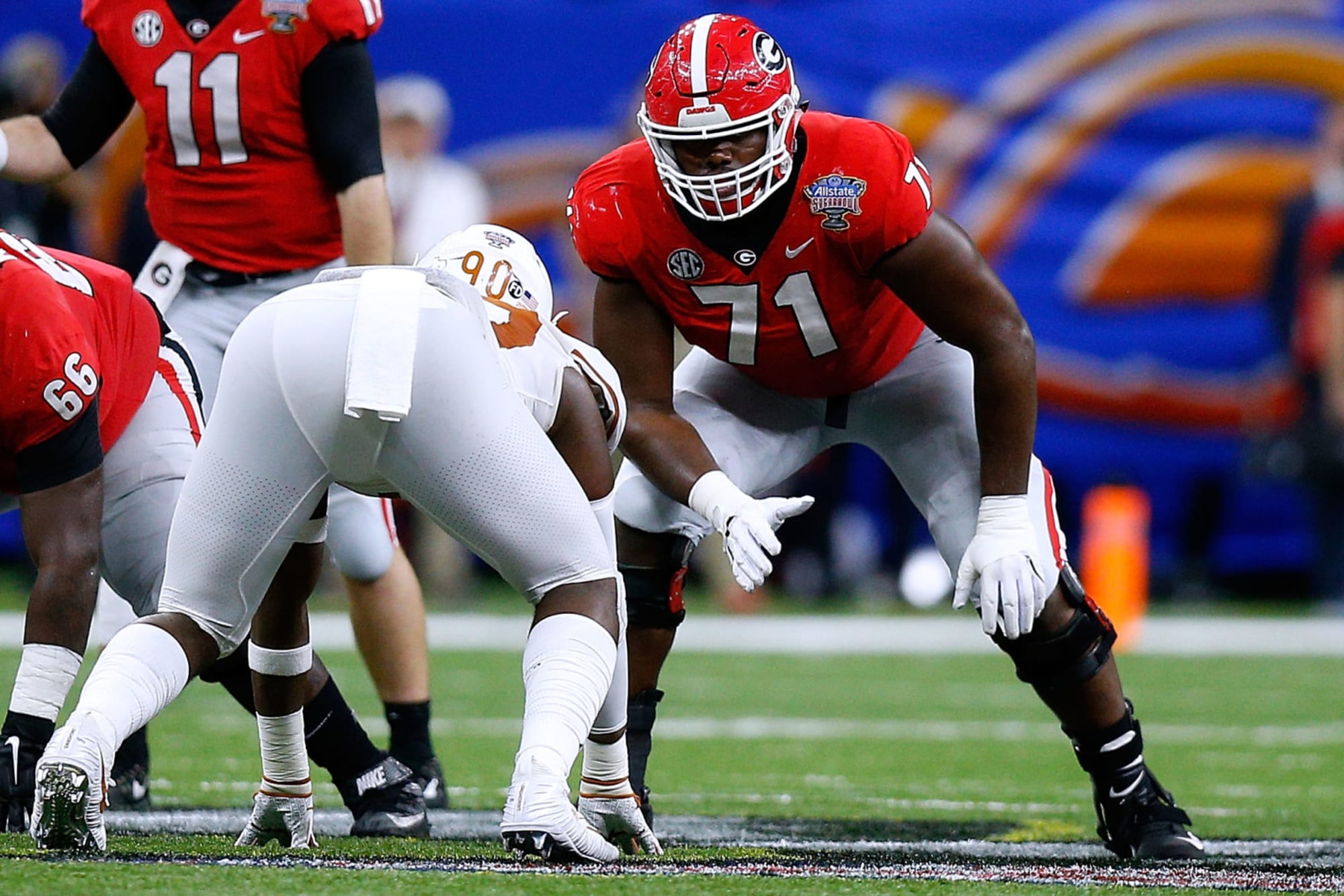 UGA football news Andrew Thomas drafted fourth overall by the New York