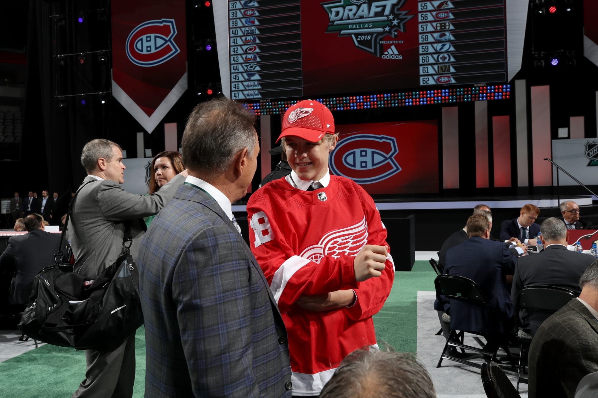 The Detroit Red Wings drafted Jonatan Berggren in the second round of