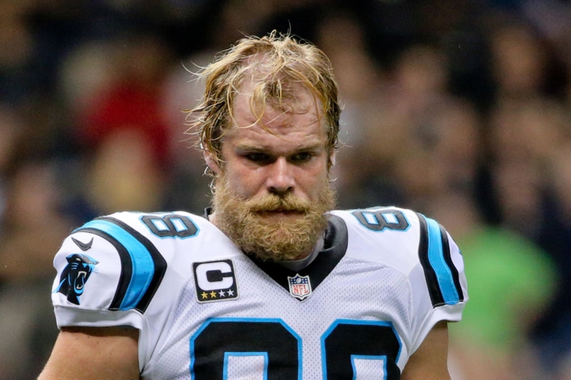 Greg Olsen might not dab, but his son is totally into it (Video)
