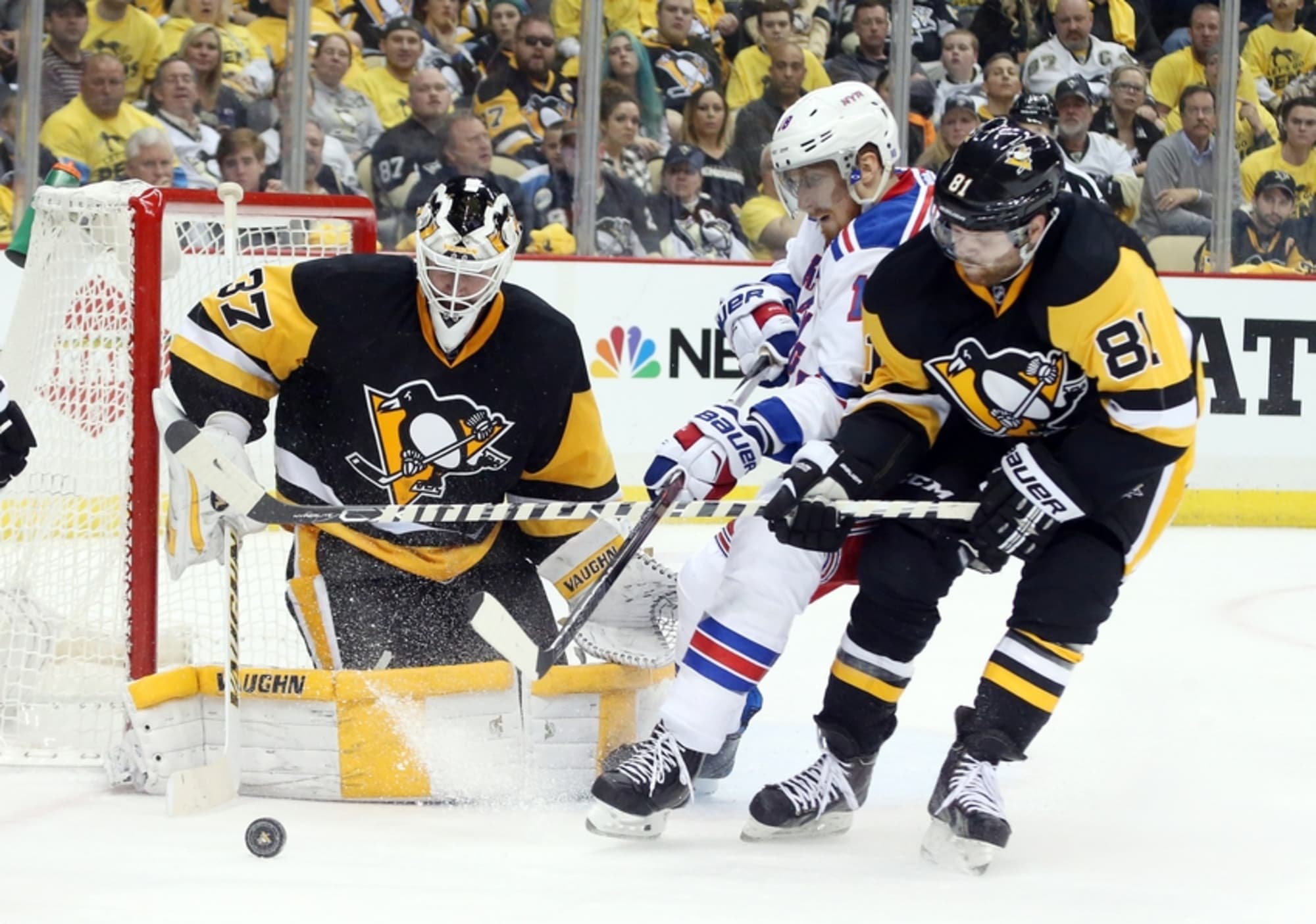 rangers and penguins score