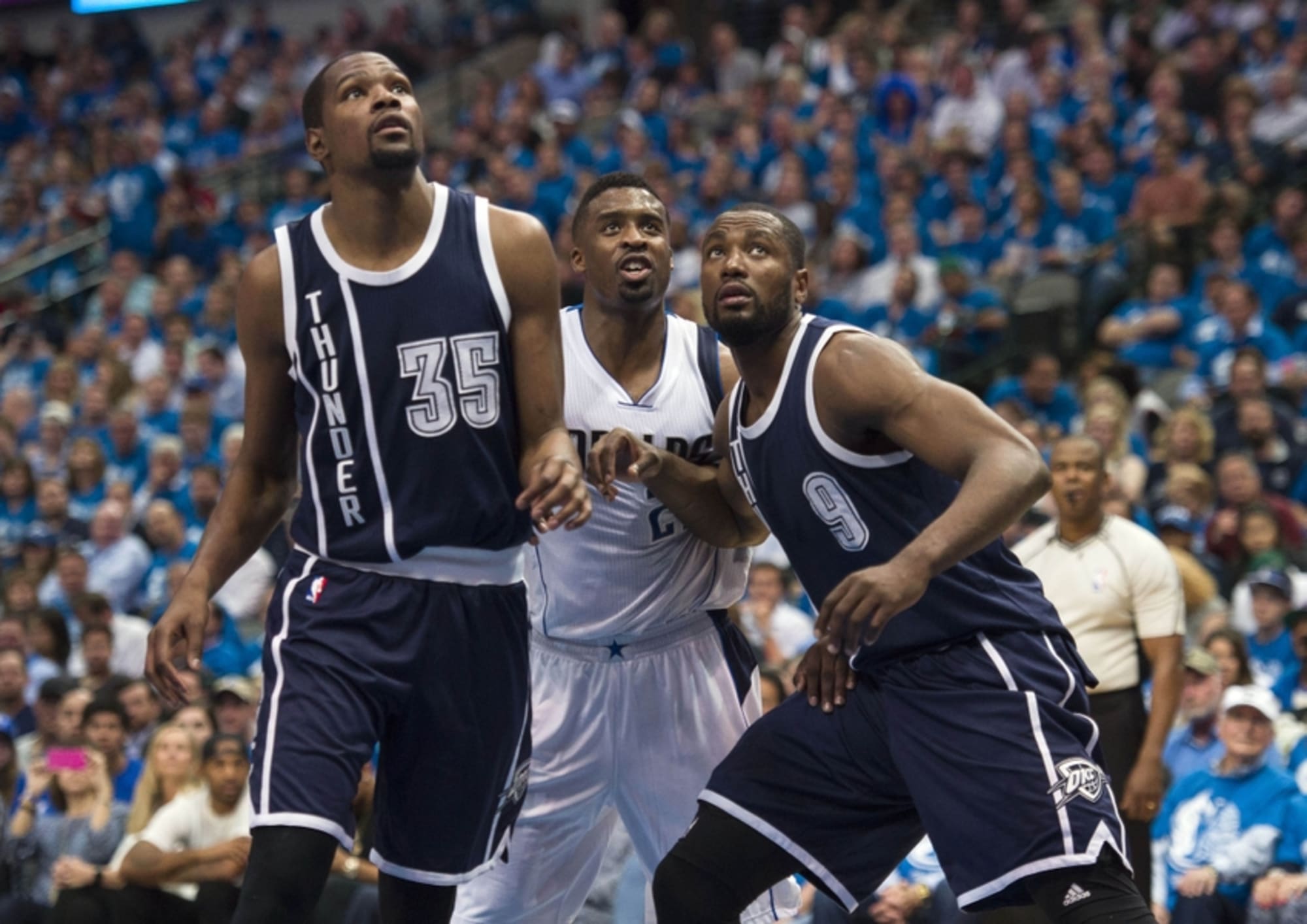 Kevin Durant Serge Ibaka Wesley Matthews Nba Playoffs Oklahoma City Thunder Dallas Mavericks 