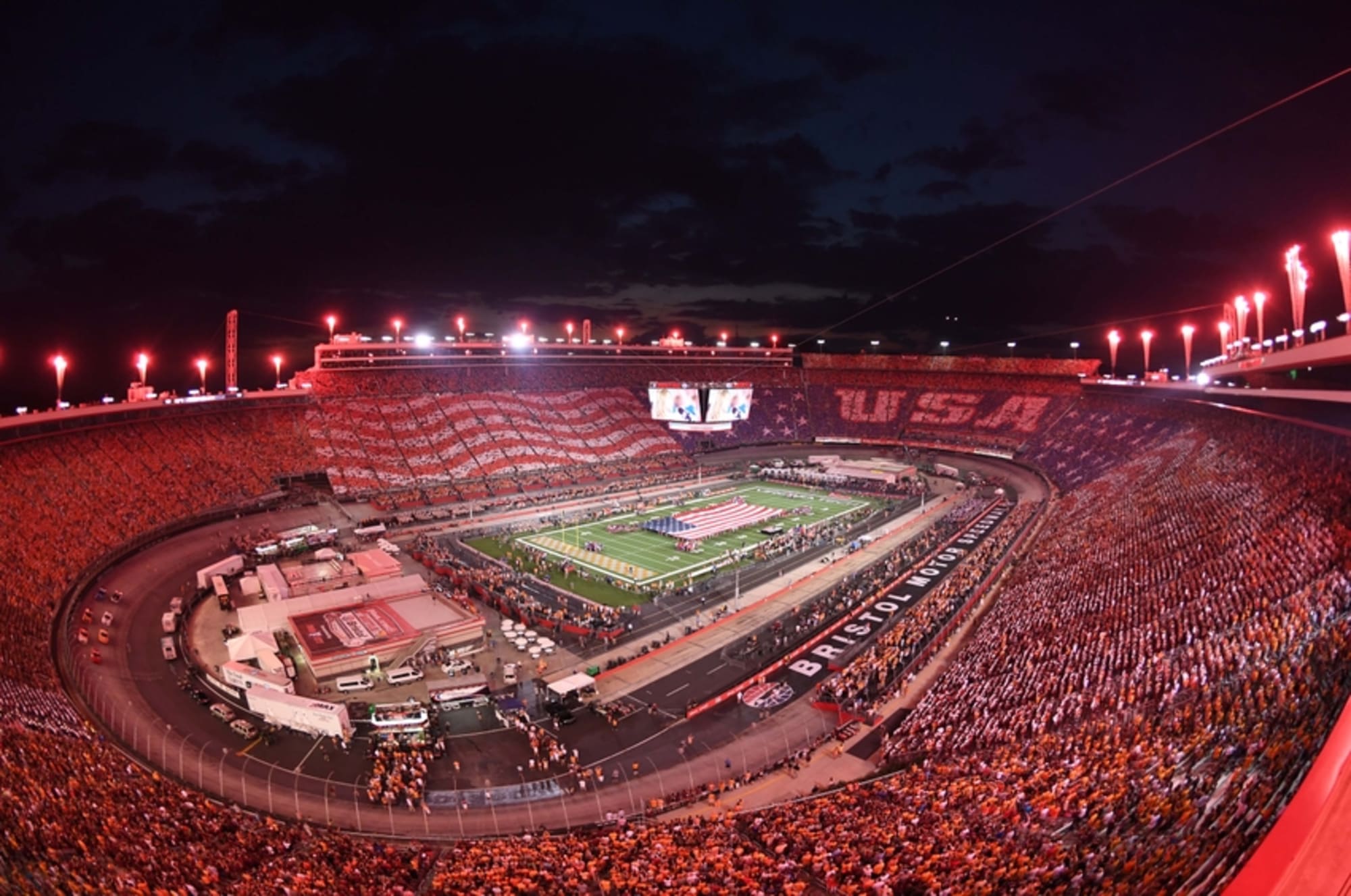 Virginia Tech vs Tennessee How many people attended game at Bristol?