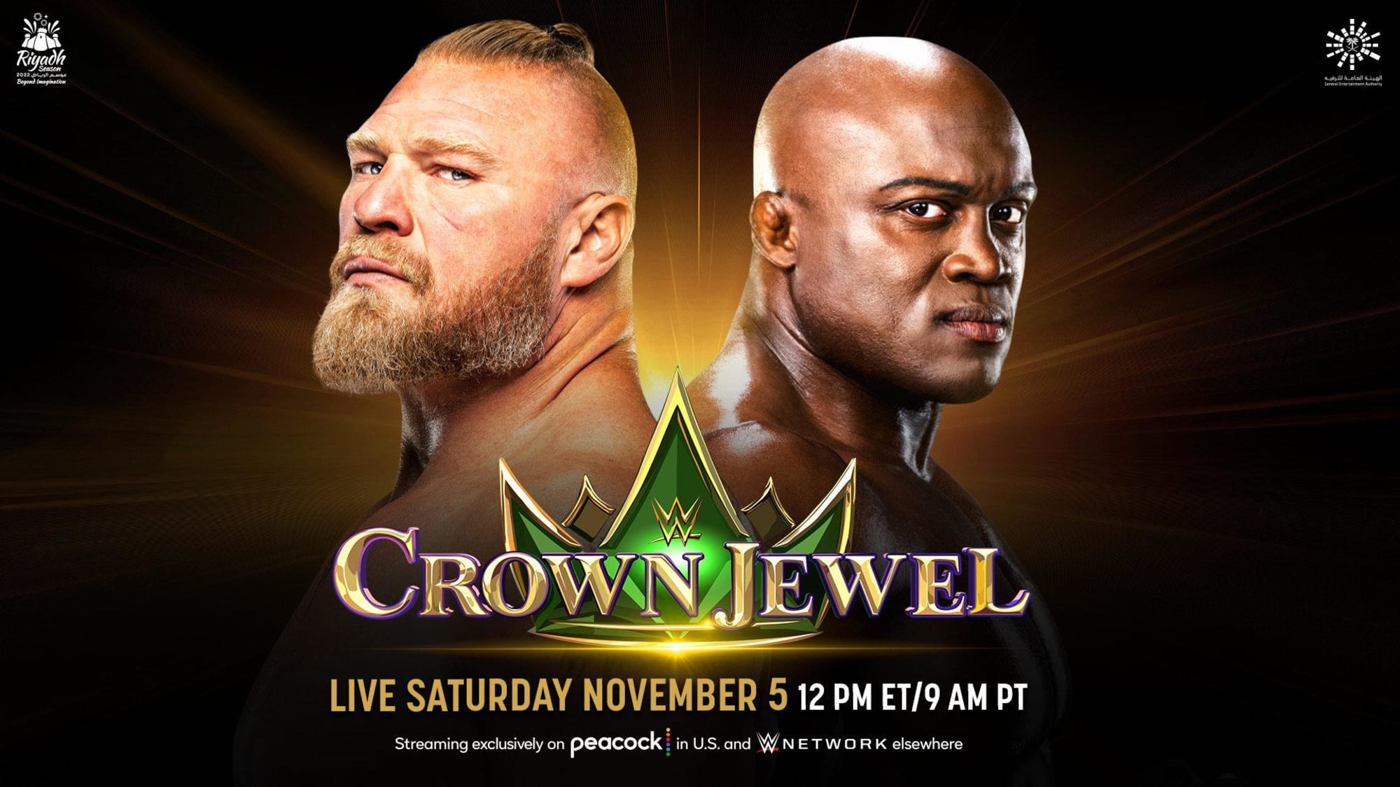 WWE Crown Jewel 2022 start time, match card, live stream