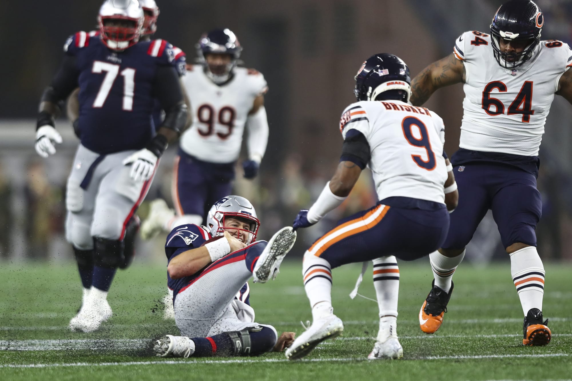 Bears rookie calls out Mac Jones for ‘dirty’ kick to groin