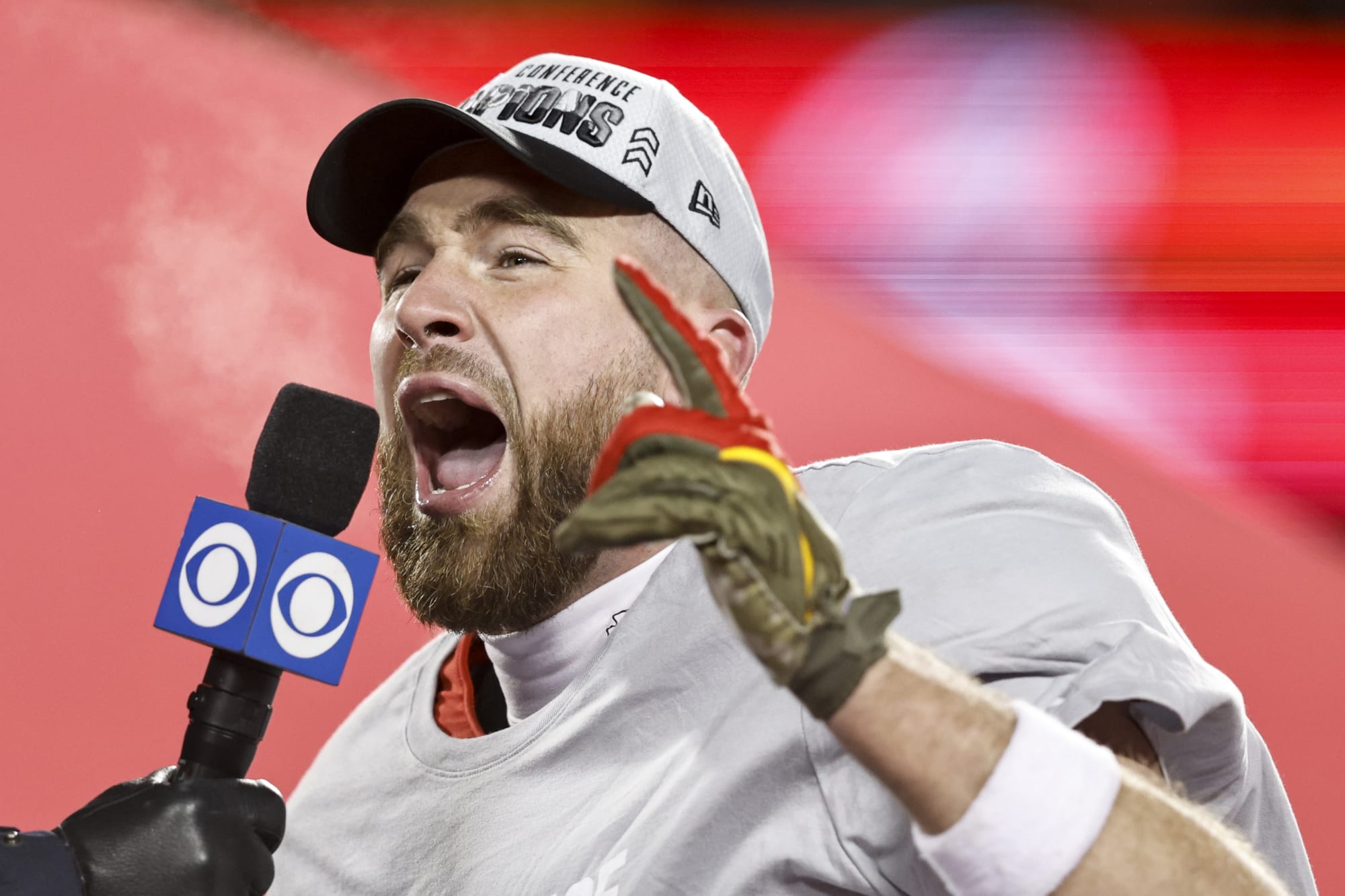 Travis Kelce warns Chiefs fans not to touch Rocky ahead of Super Bowl