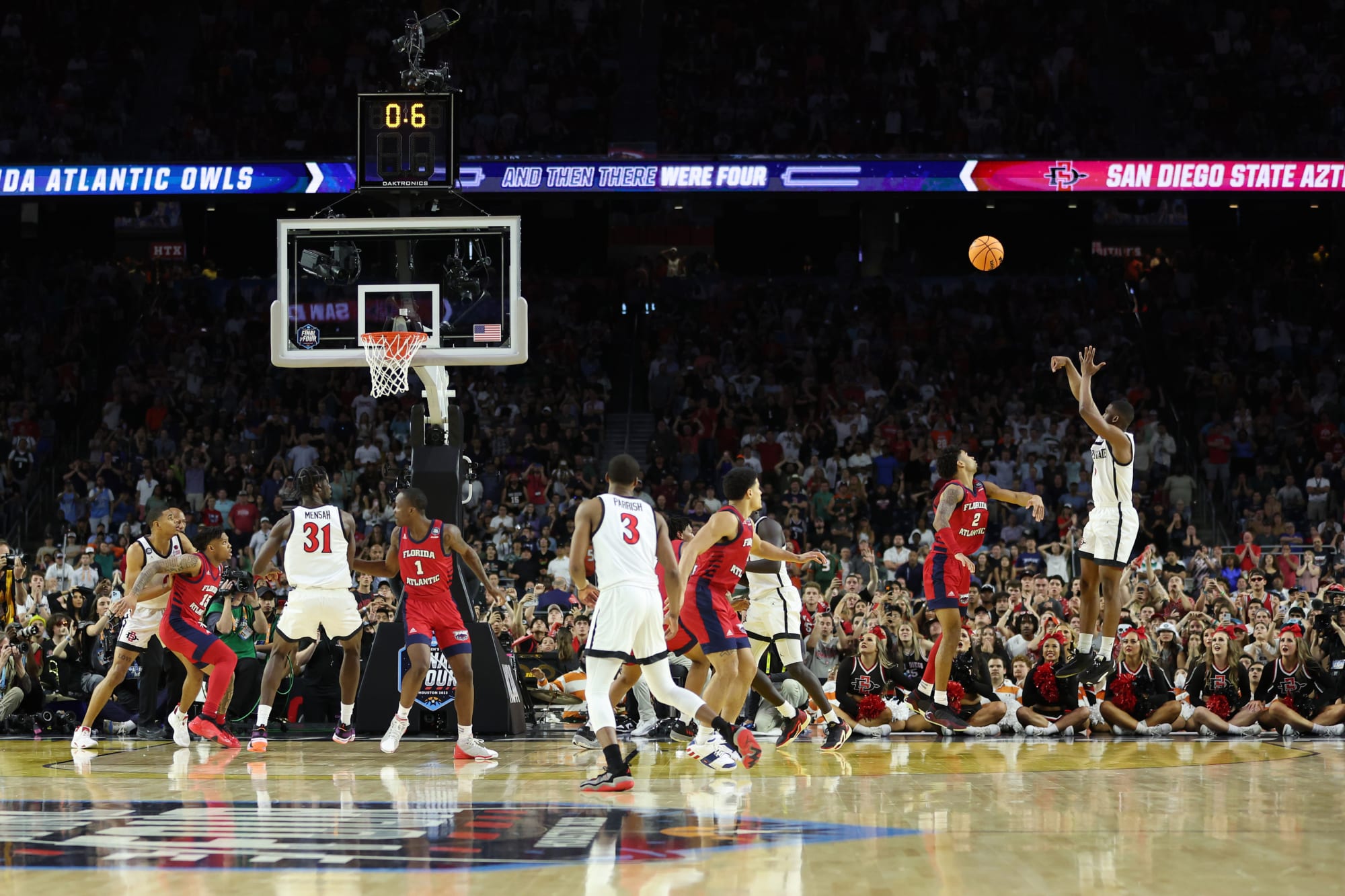 Photo of SDSU radio call of Final Four buzzer beater is immense
