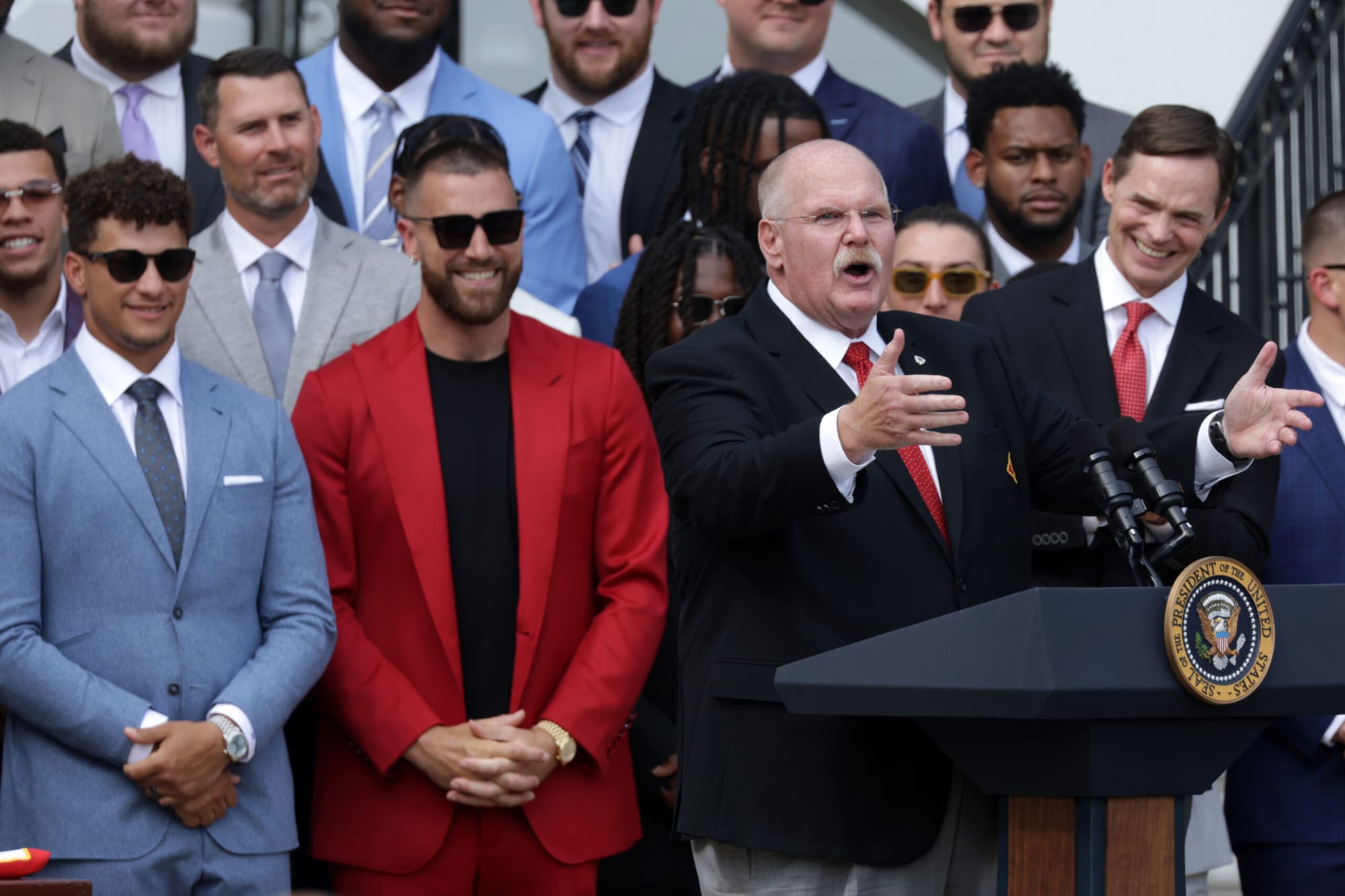 Travis Kelce reveals what he wanted to say at White House mic
