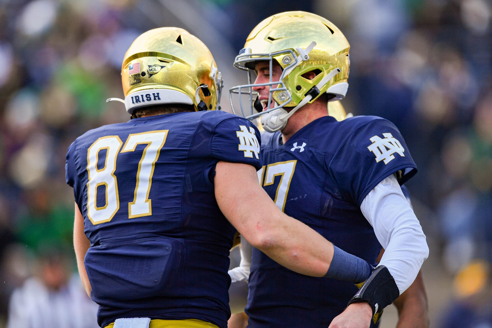 2021 bowl projections Notre Dame projected to play in Peach Bowl vs Pitt