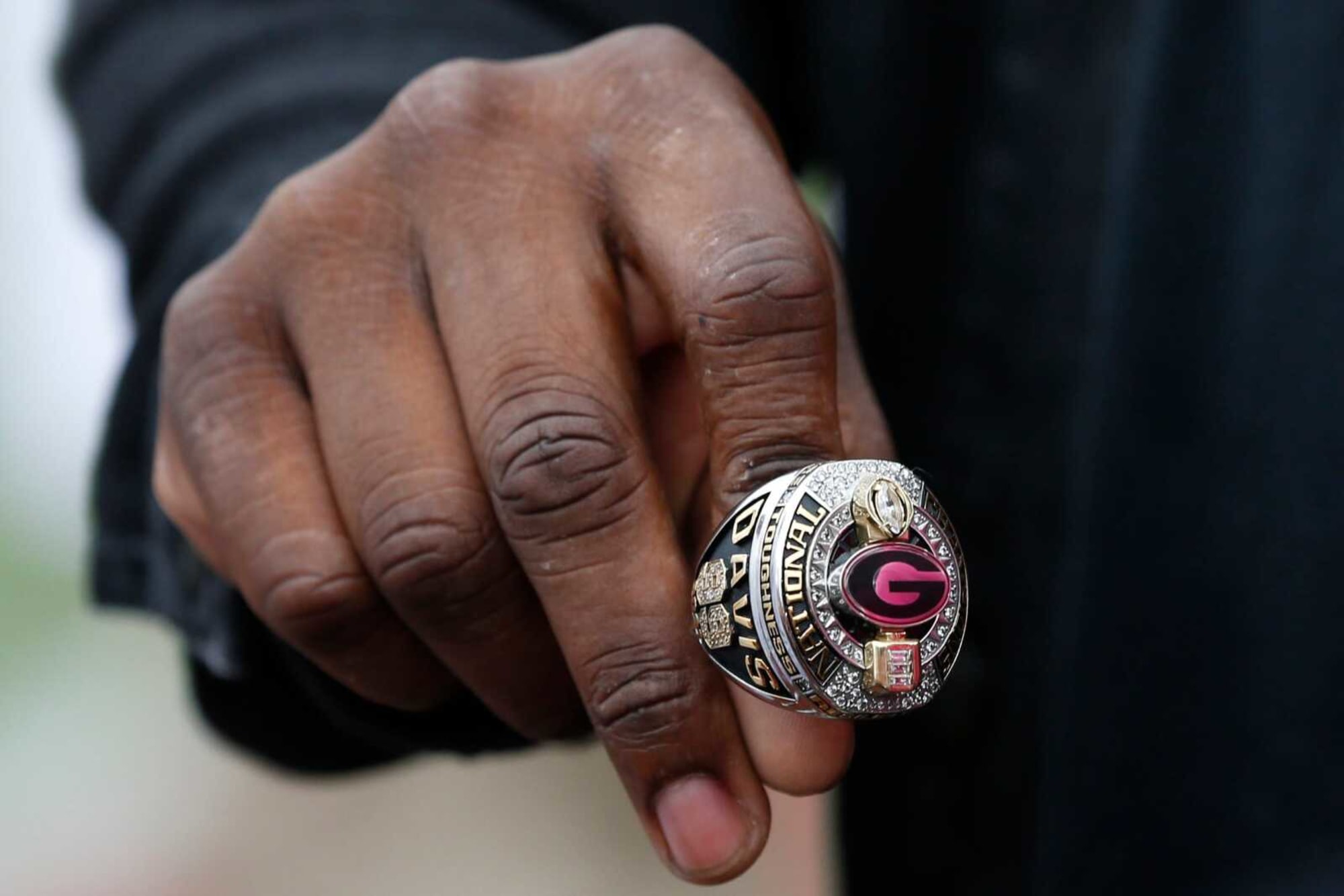 Photo of Look: Georgia football players show off national championship rings at G-Day