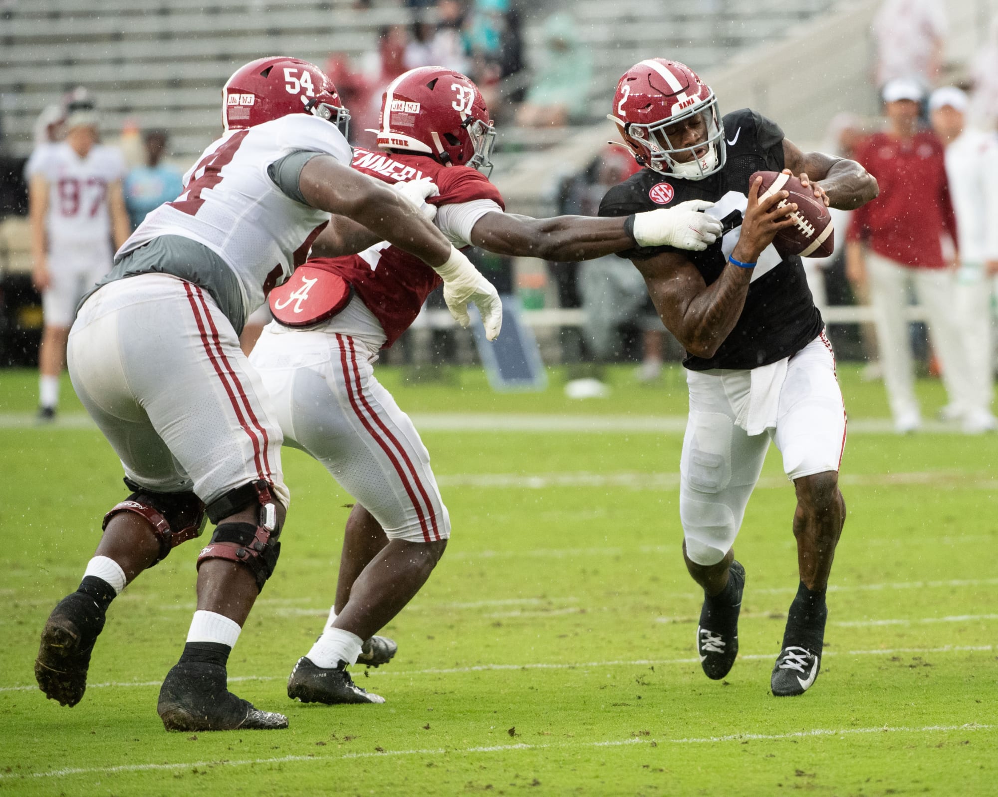 Photo of Alabama spring game takeaways: Jalen Milroe, Will Anderson, Dallas Turner shine as Bryce Young struggles vs. Tide pass rush