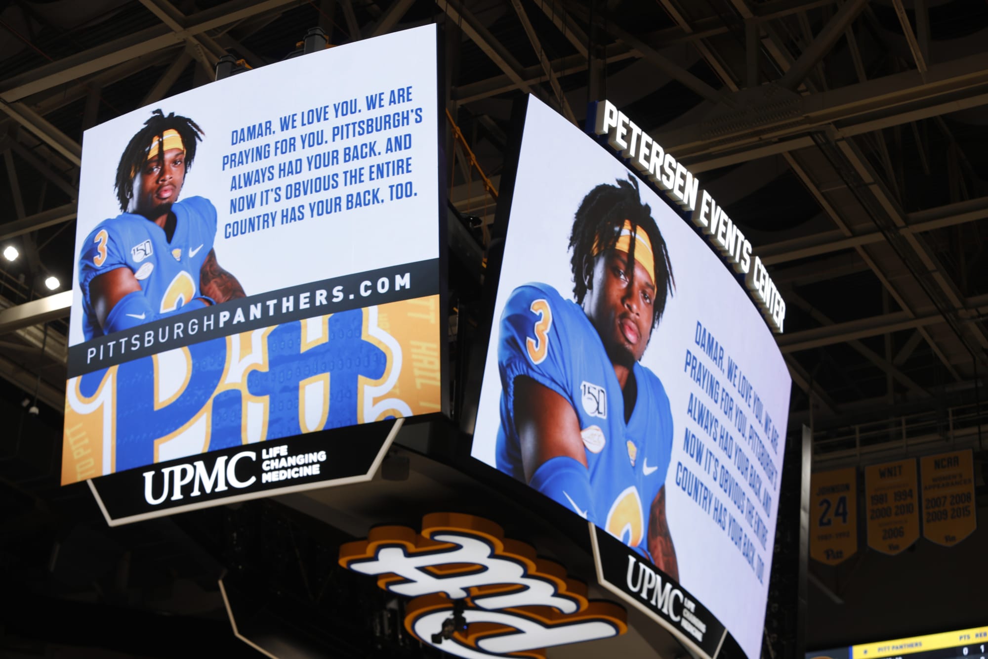Pitt basketball upsets Virginia by 3, Damar Hamlin’s number, after paying tribute to Bills DB