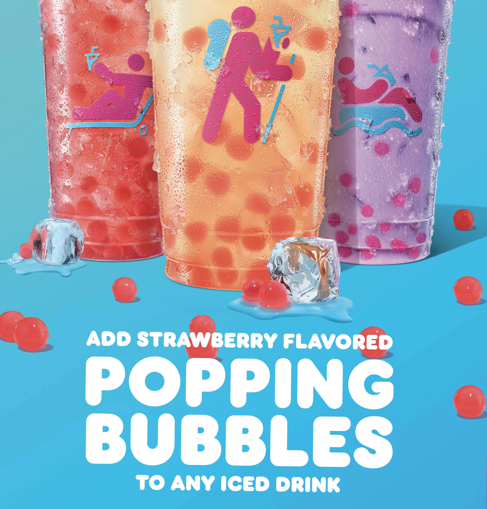 Dunkin Strawberry Popping Bubbles makes its drinks even cooler