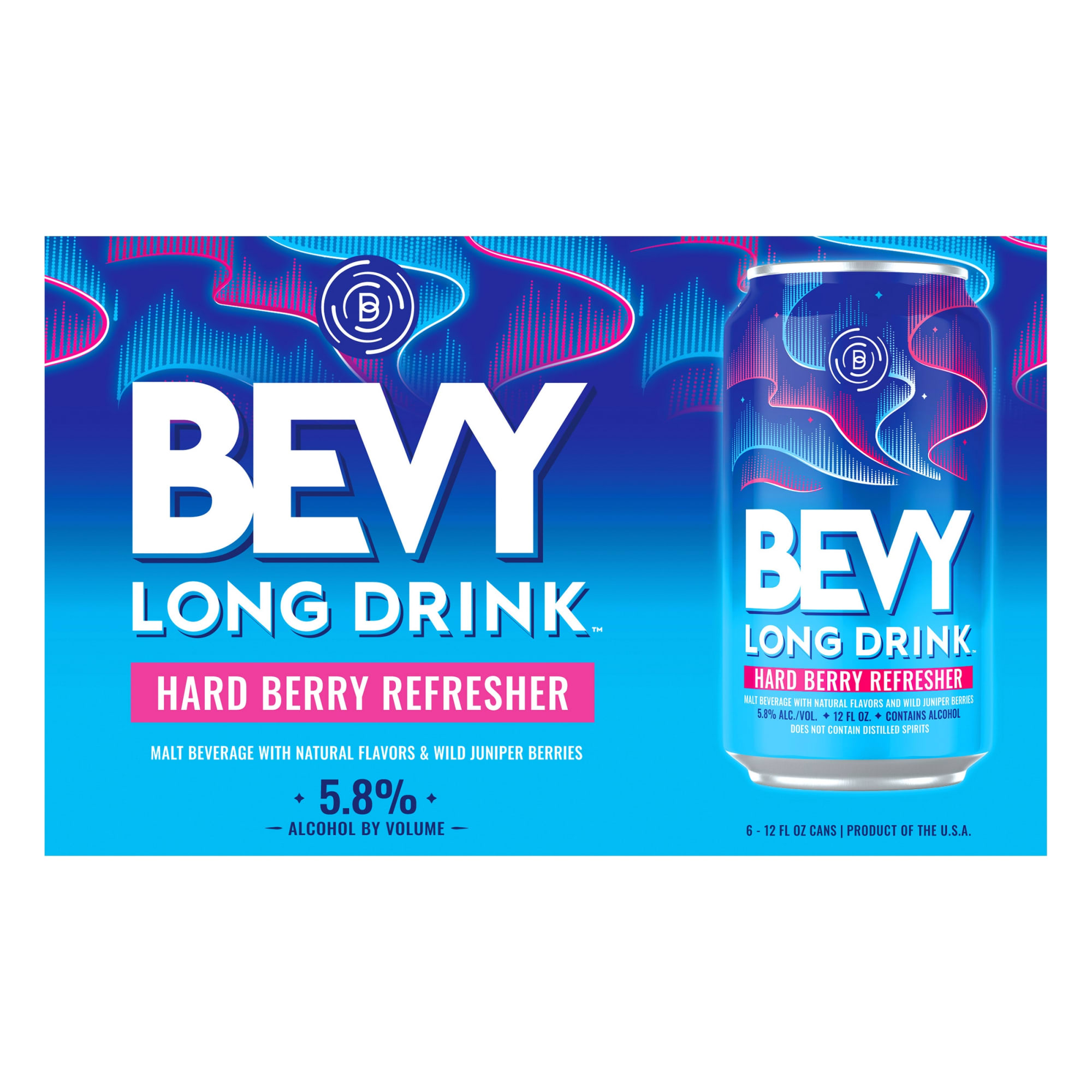 bevy long drink berry calories