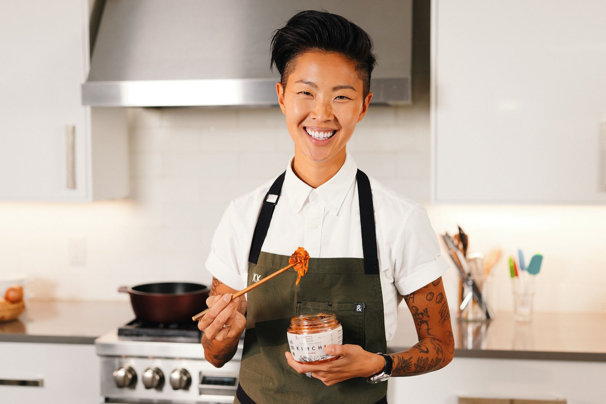 Kristen Kish explains how cooking with kimchi is far from intimidating