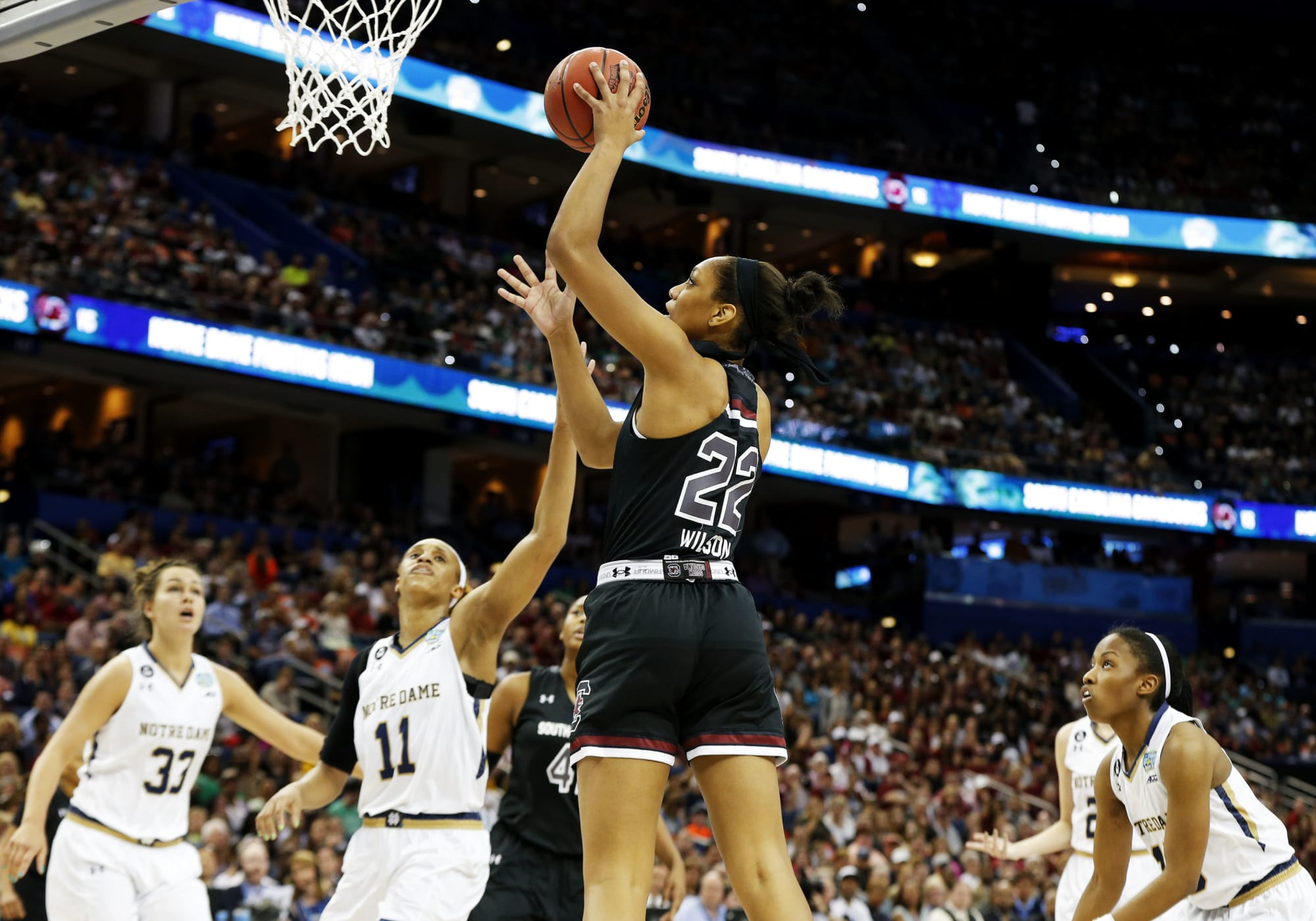 A’ja Wilson statue inaugurated at Colonial Life Arena