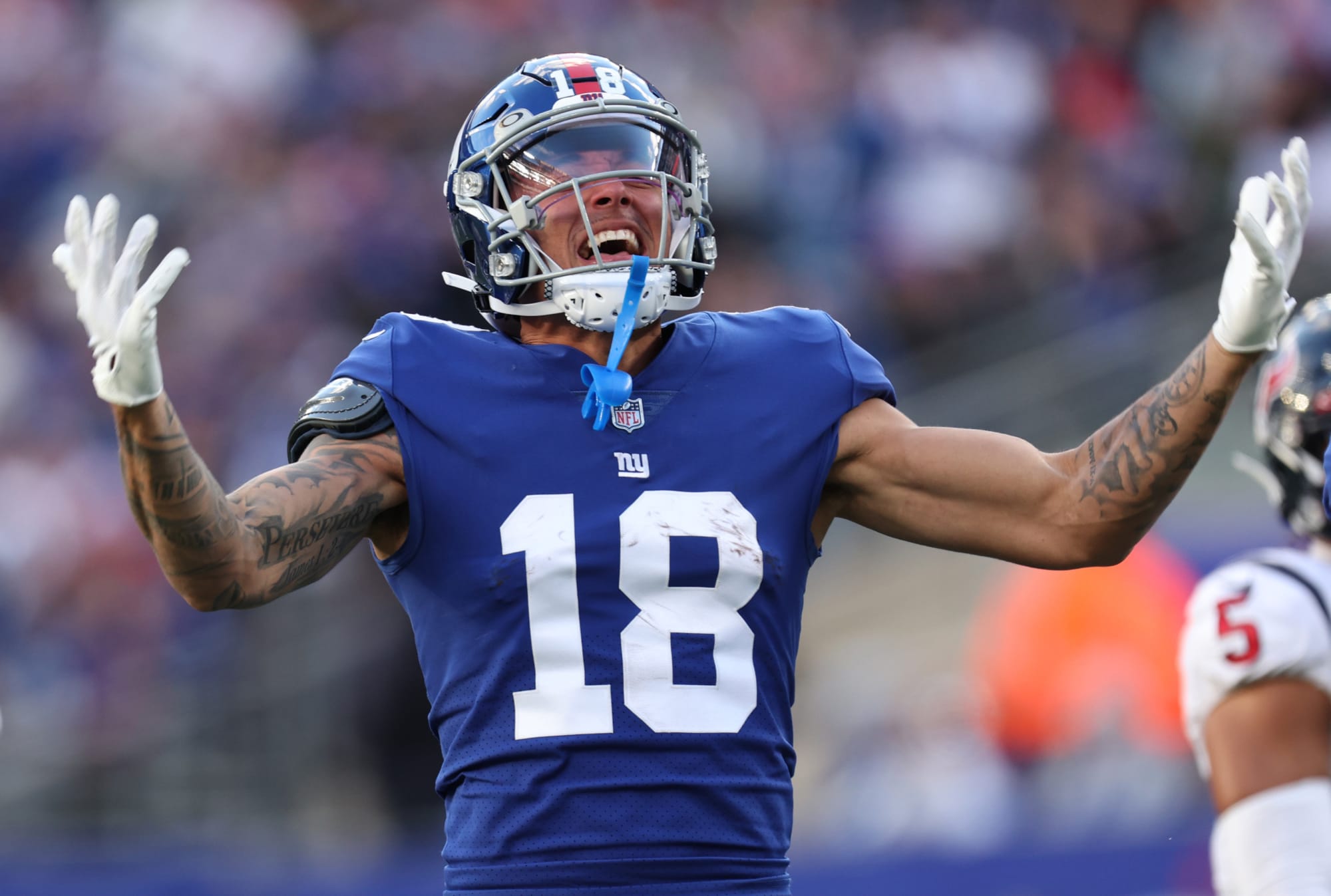 Get used to celebrating a big Isaiah Hodgins play for the NY Giants