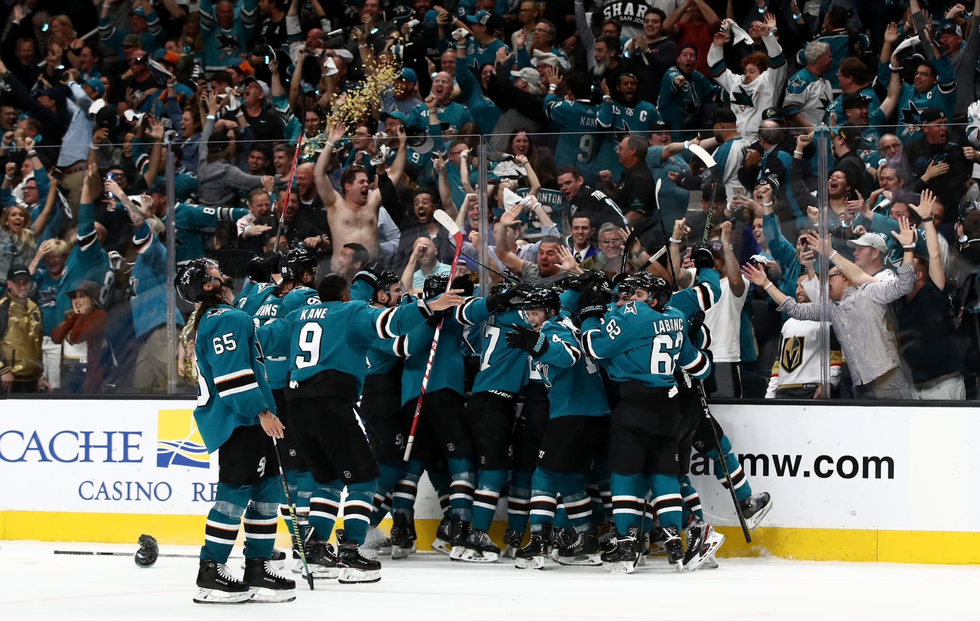 San Jose Sharks complete epic comeback to take series from Vegas