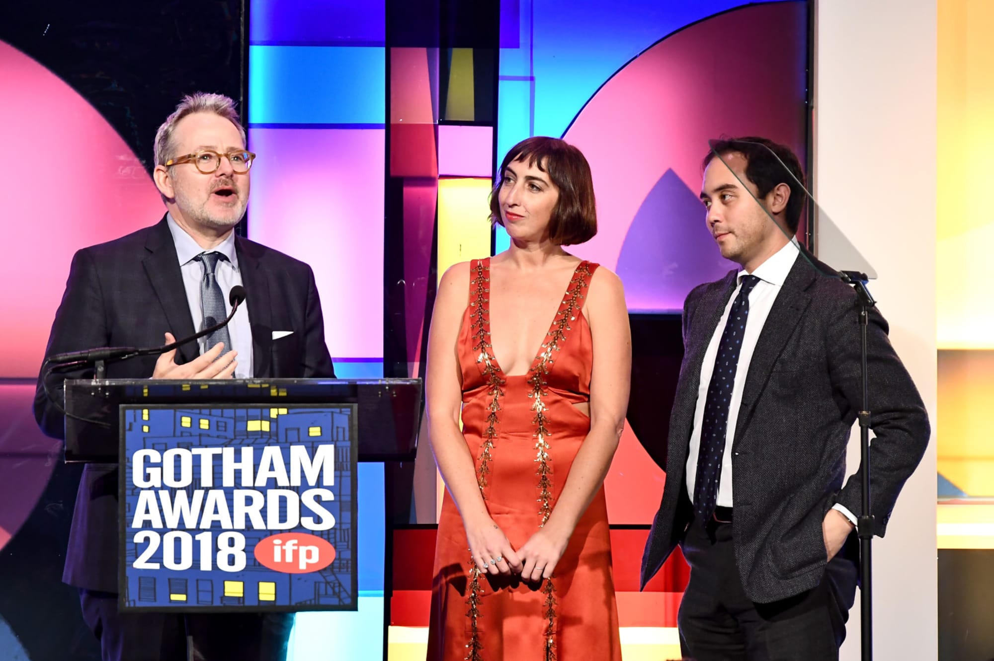 Who won at the Gotham Awards 2018 ceremony? Hosted by Robert Hall Winery