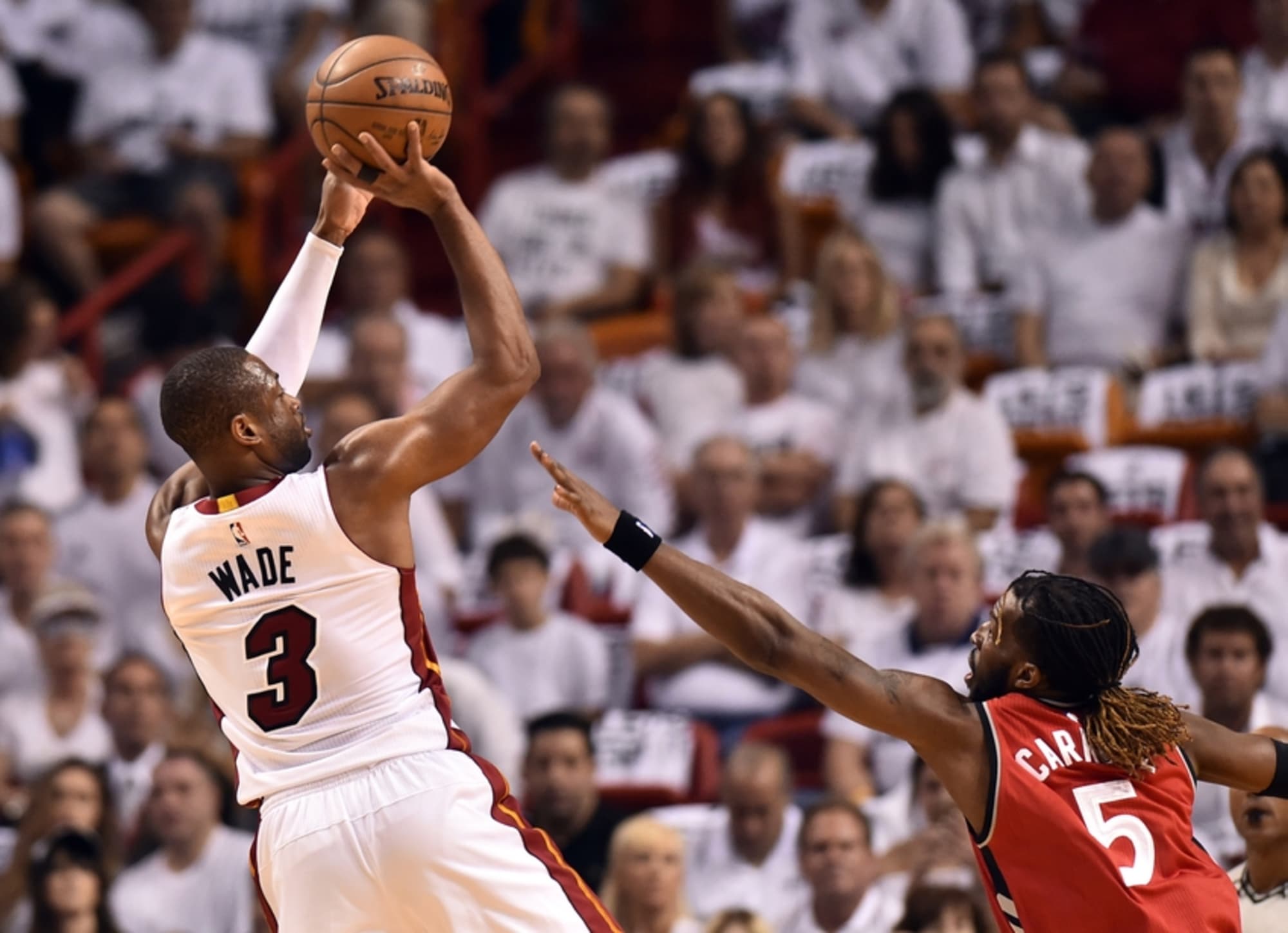 Dwyane Wade Demarre Carroll Nba Playoffs Toronto Raptors Miami Heat 1 