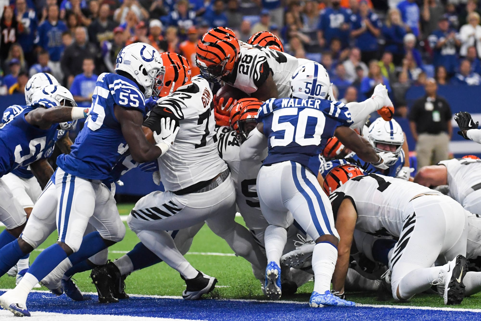 Colts blow another halftime lead, lose to Bengals