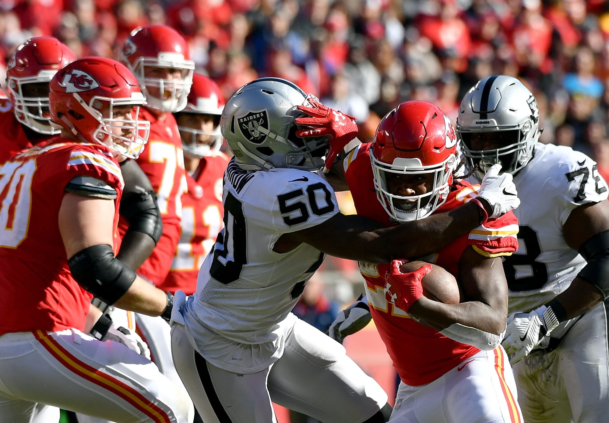 Raiders drop huge rivalry game to Chiefs, 2615 Highlights, recap