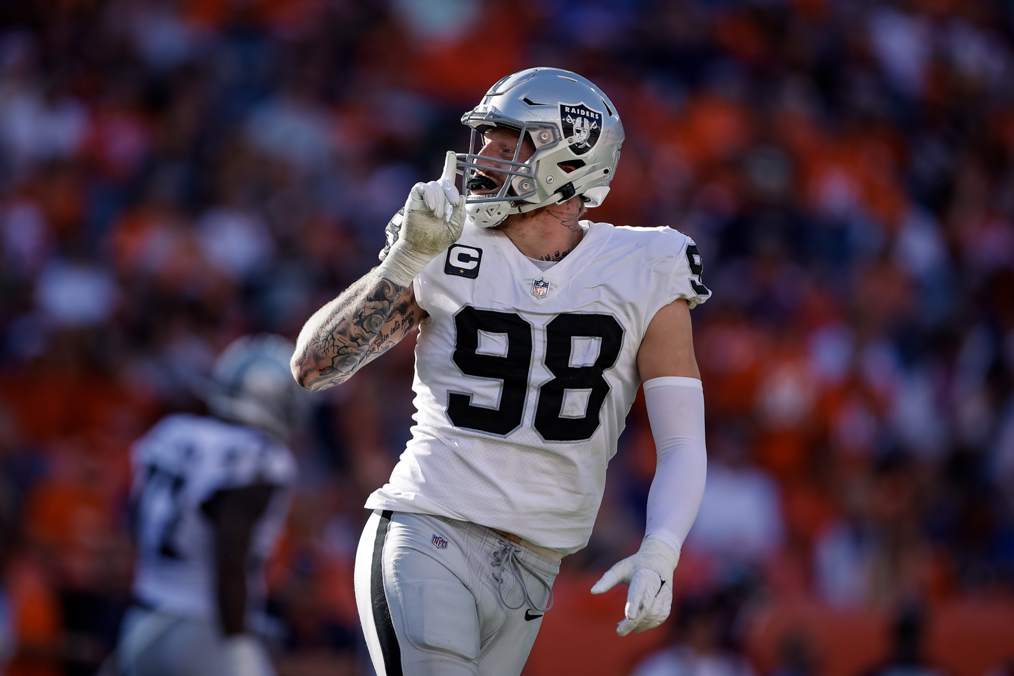 Las Vegas Raiders Maxx Crosby an early 2021 DPOY candidate
