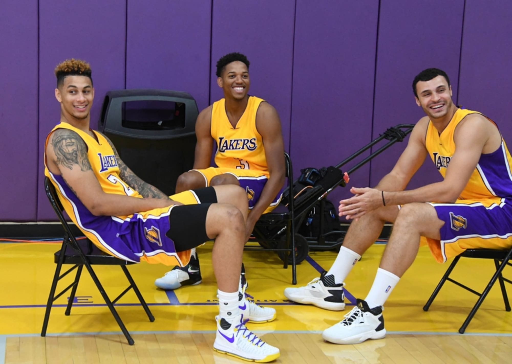 Lakers Training Camp Youth Shining Bright in First Days of Practice