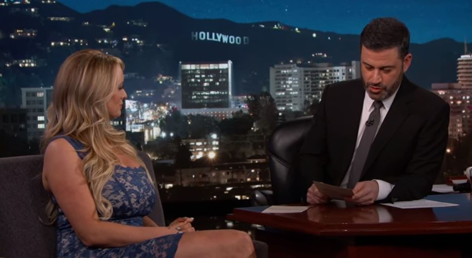 Watch Jimmy Kimmel's full interview with Stormy Daniels