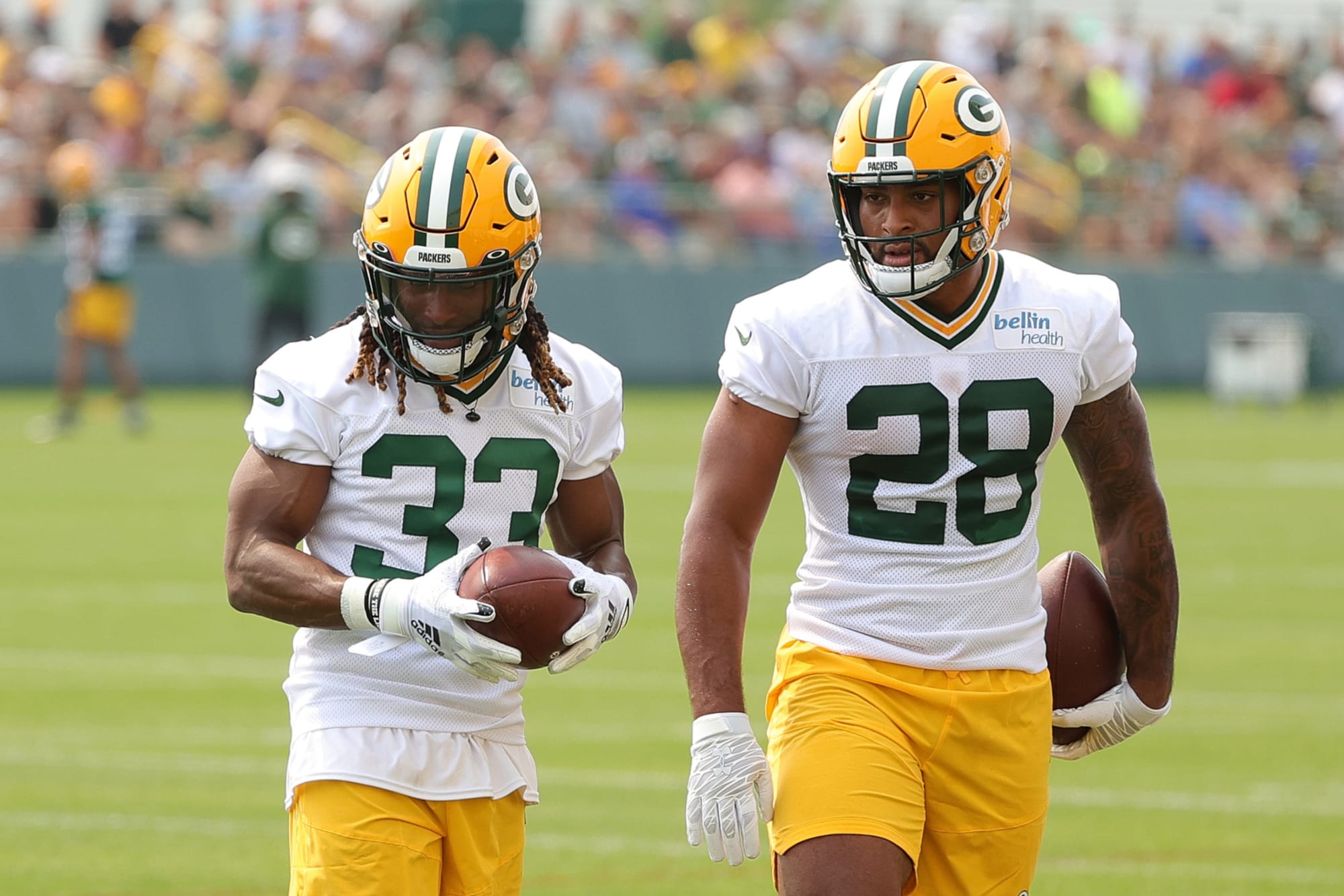 Predicted roster for Green Bay Packers with 53 players.