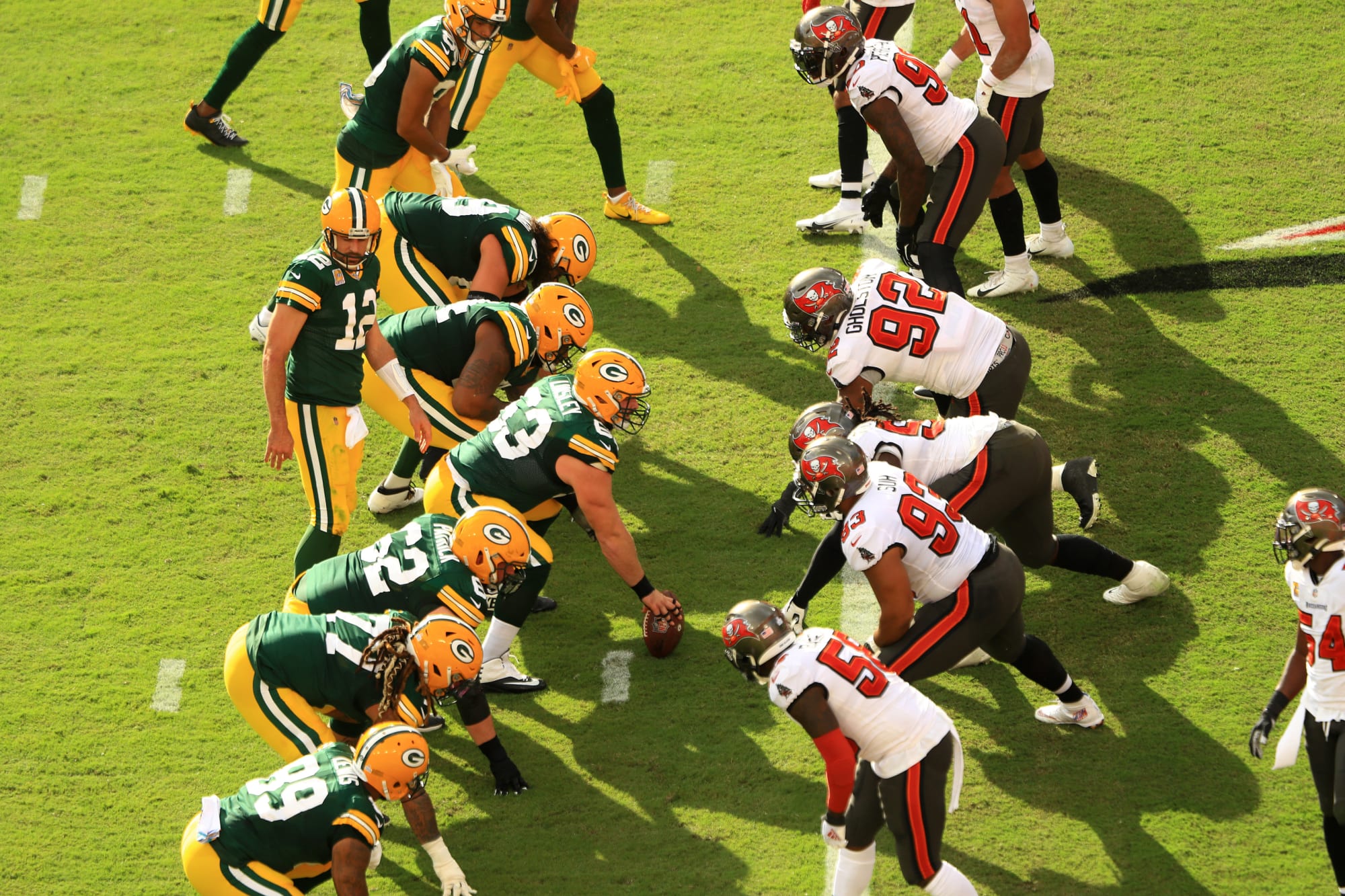 Packers offensive line was exposed against the Buccaneers