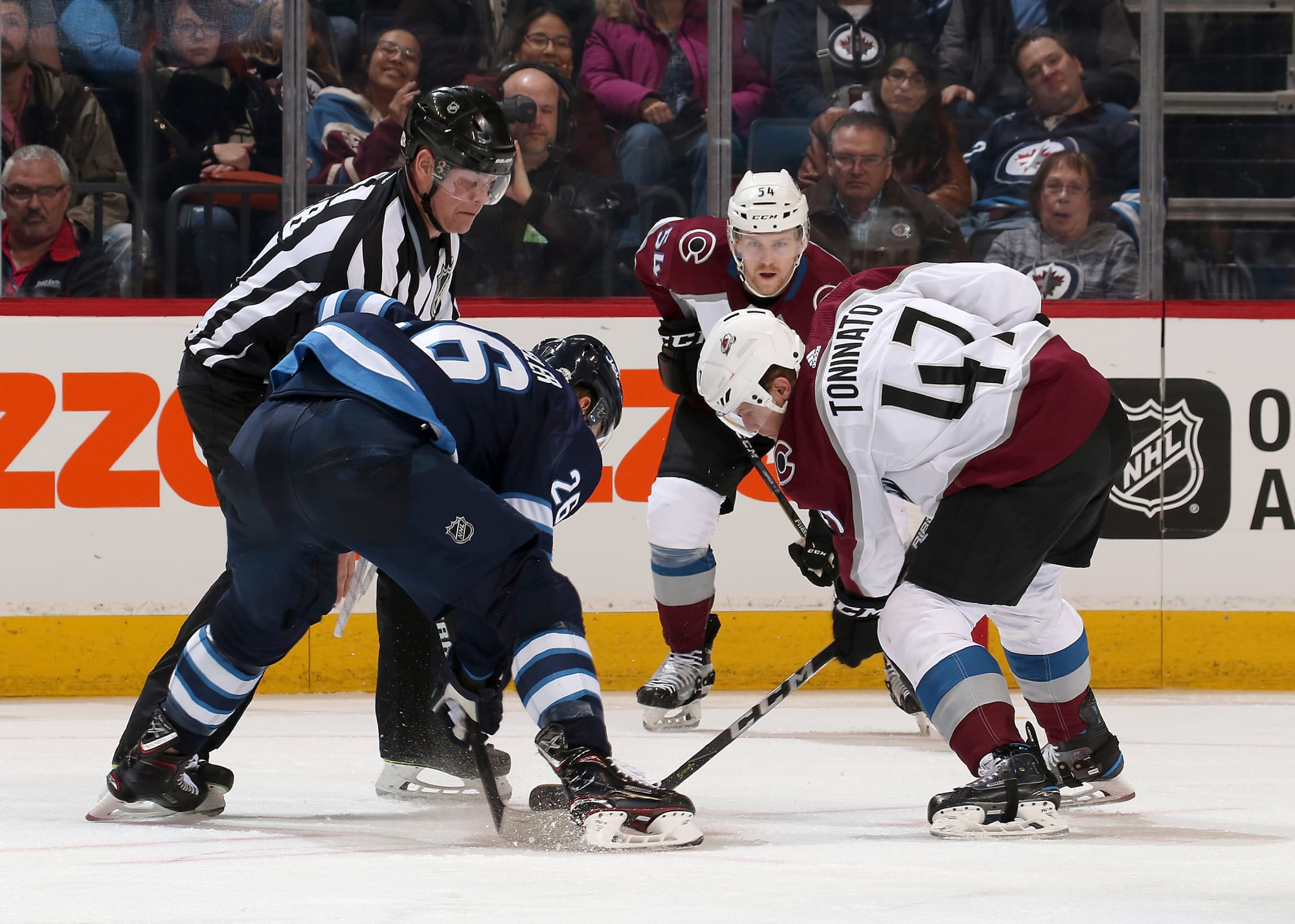 Colorado Avalanche Play OneGame Roadie in Winnipeg