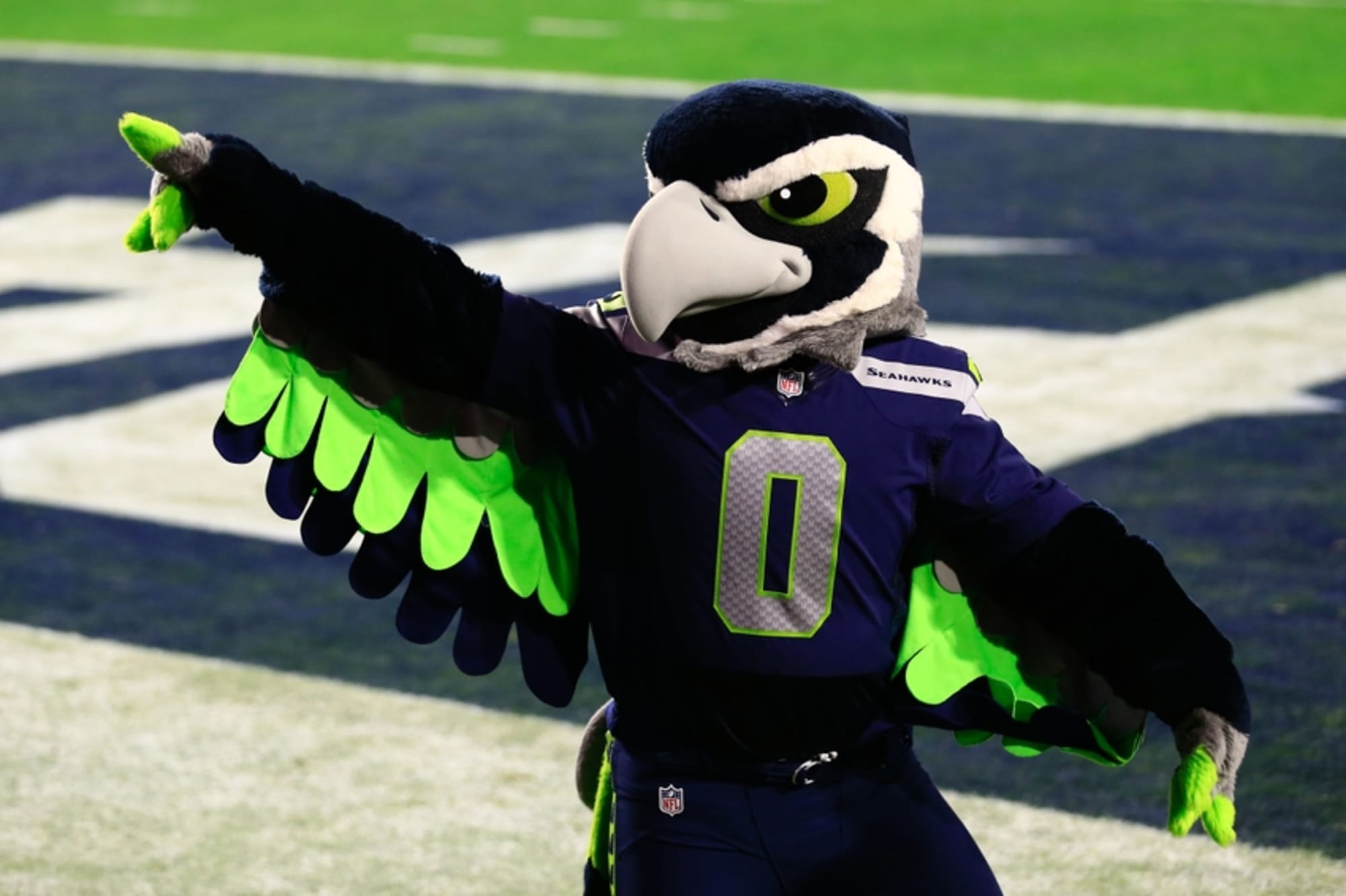 Seattle Seahawks Mug Mascot To Celebrate Big Play Video