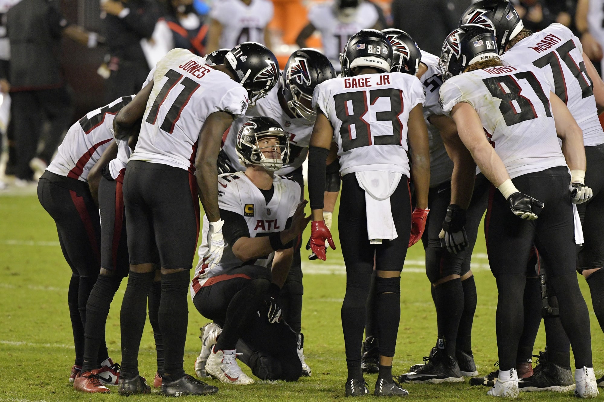 Where do the Atlanta Falcons stand entering Week 10 bye?
