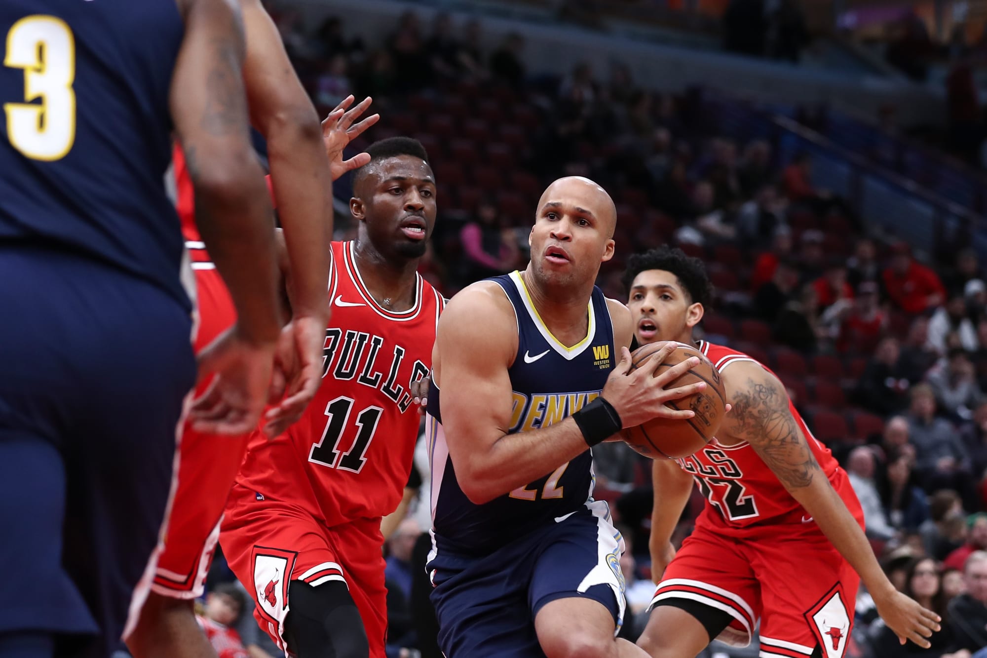 The Denver Nuggets were able to defeat the Bulls on the road.