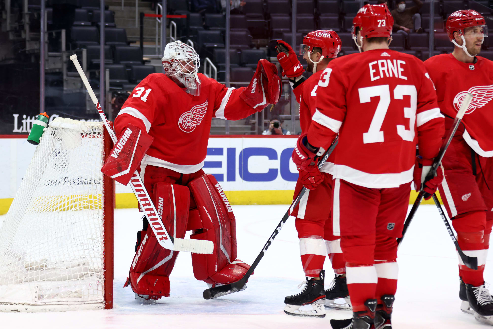 Red Wings Sweep Weekend Series with 4-1 Win Over Blue Jackets