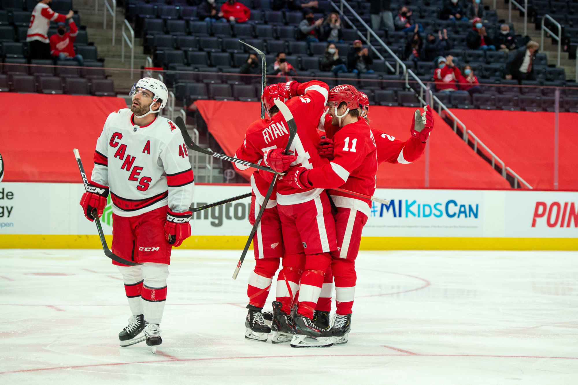 Red Wings Notch First Victory Knock Off Carolina 4 2