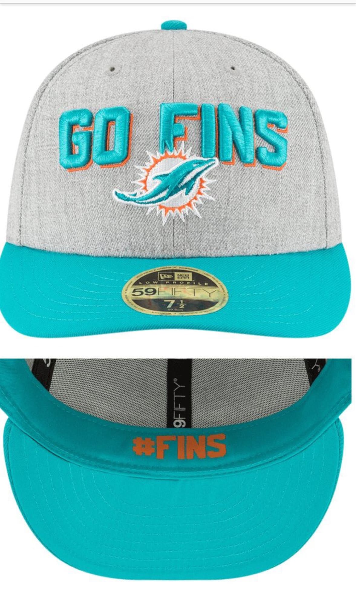 Miami Dolphins NFL Draft day hat and no more color rush jerseys