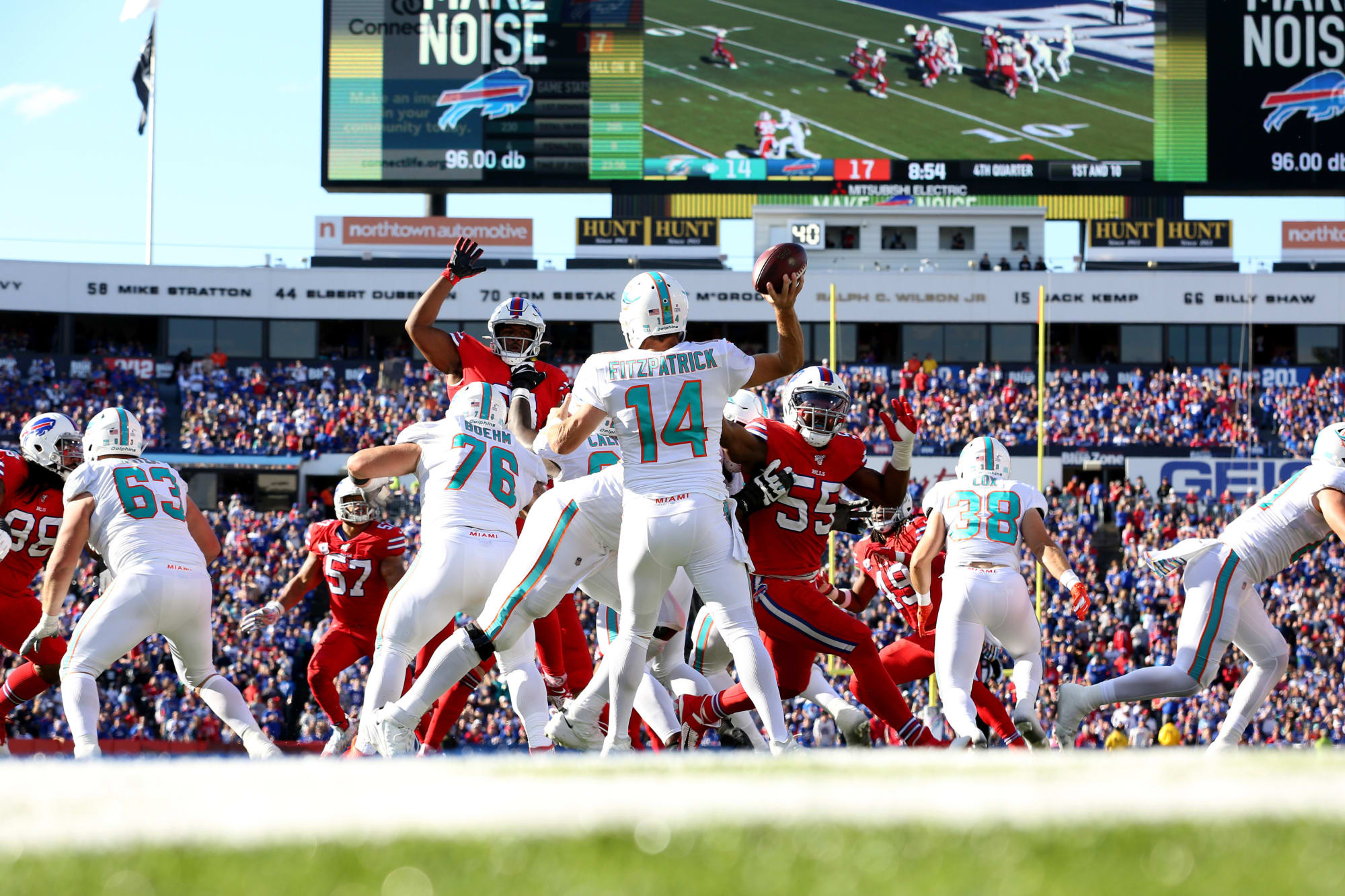 Miami Dolphins sitting four as game time approaches