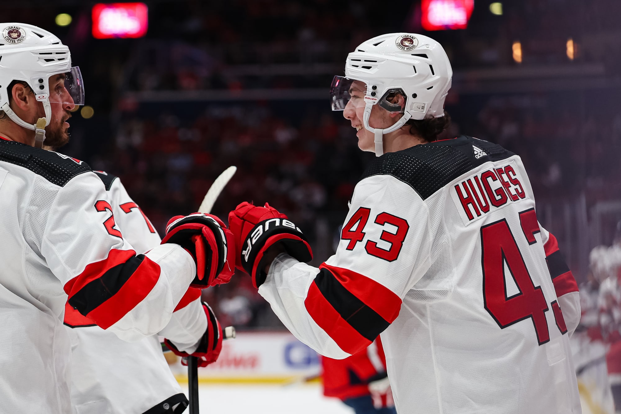 Watch Luke Hughes First Goal Gives New Jersey Devils Record Setting