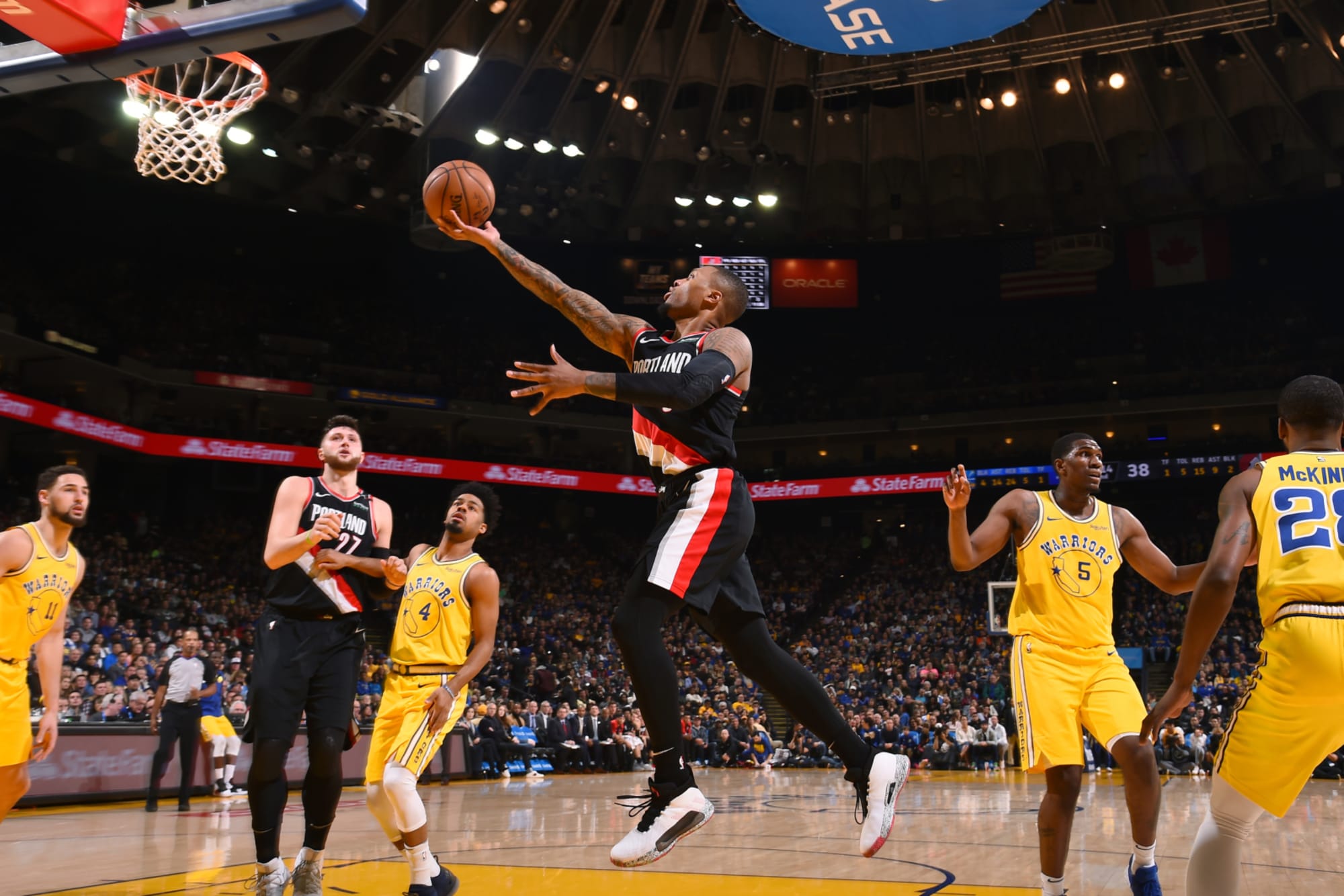 The Portland Trail Blazers exit Oracle for the last time with a win
