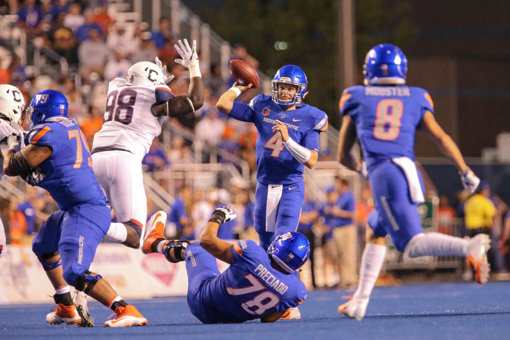 Boise State football Broncos blowout UConn on the blue turf